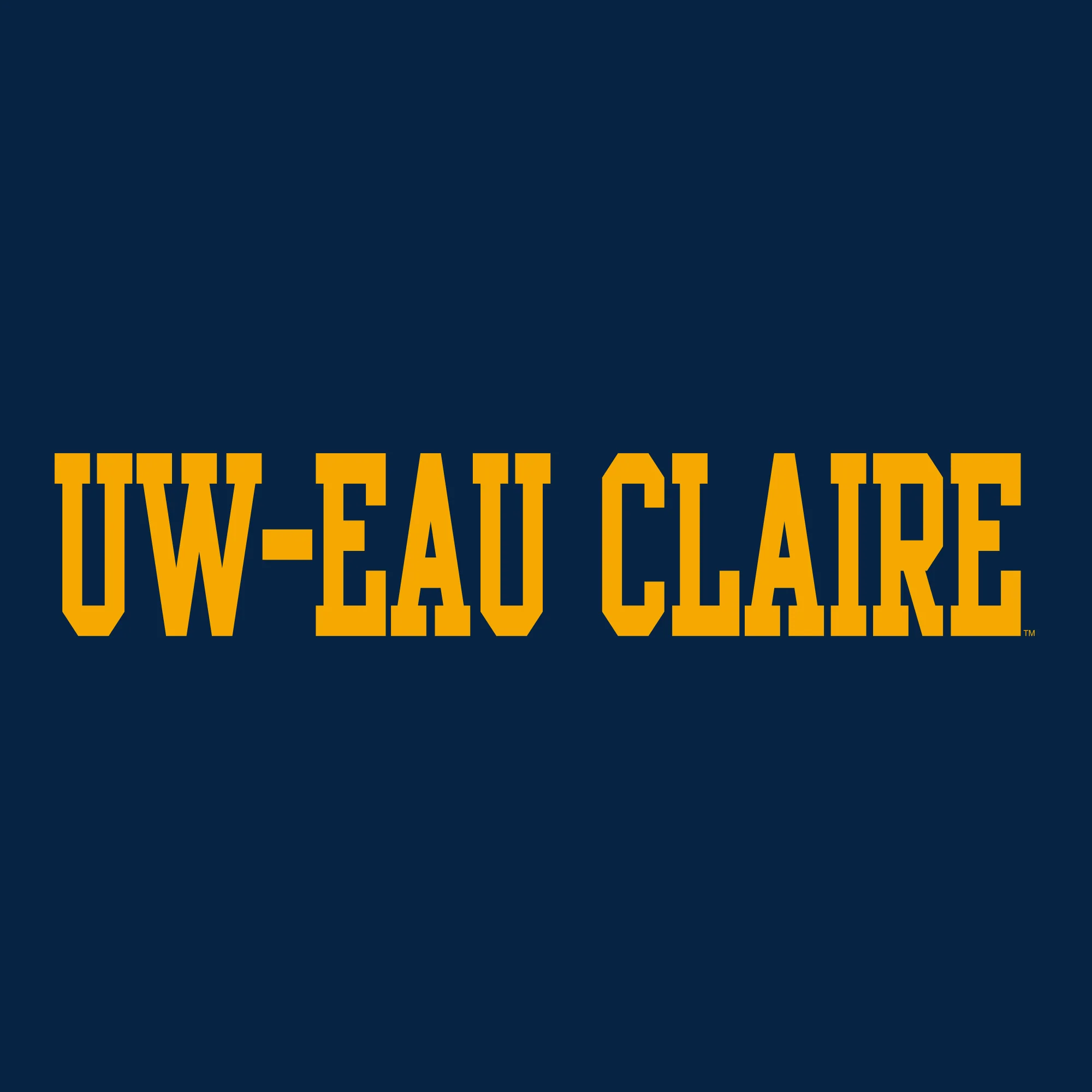 UW-Eau Claire Basic Block Long Sleeve - Navy - Image 2