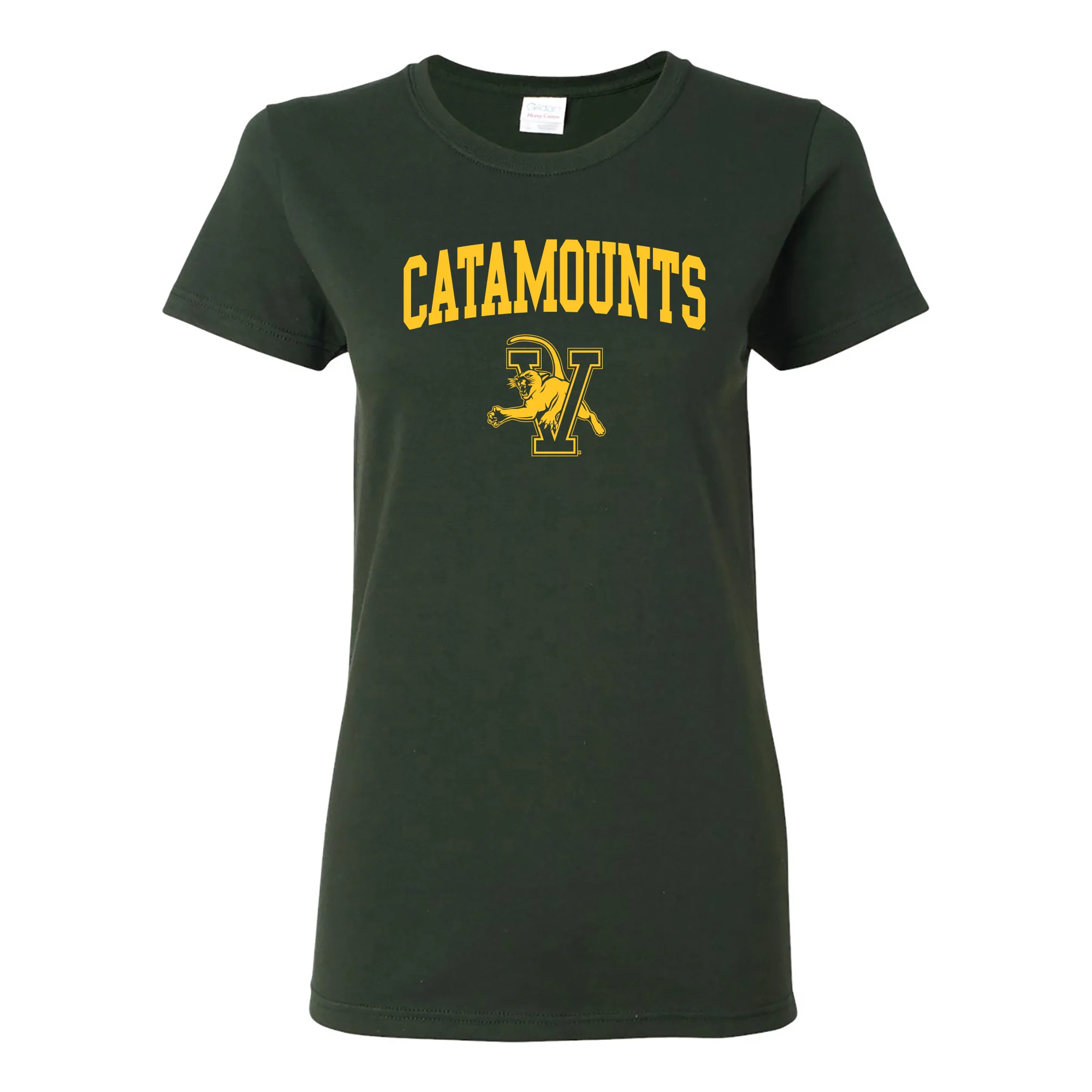 Vermont Arch Logo Womens T-Shirt - Forest