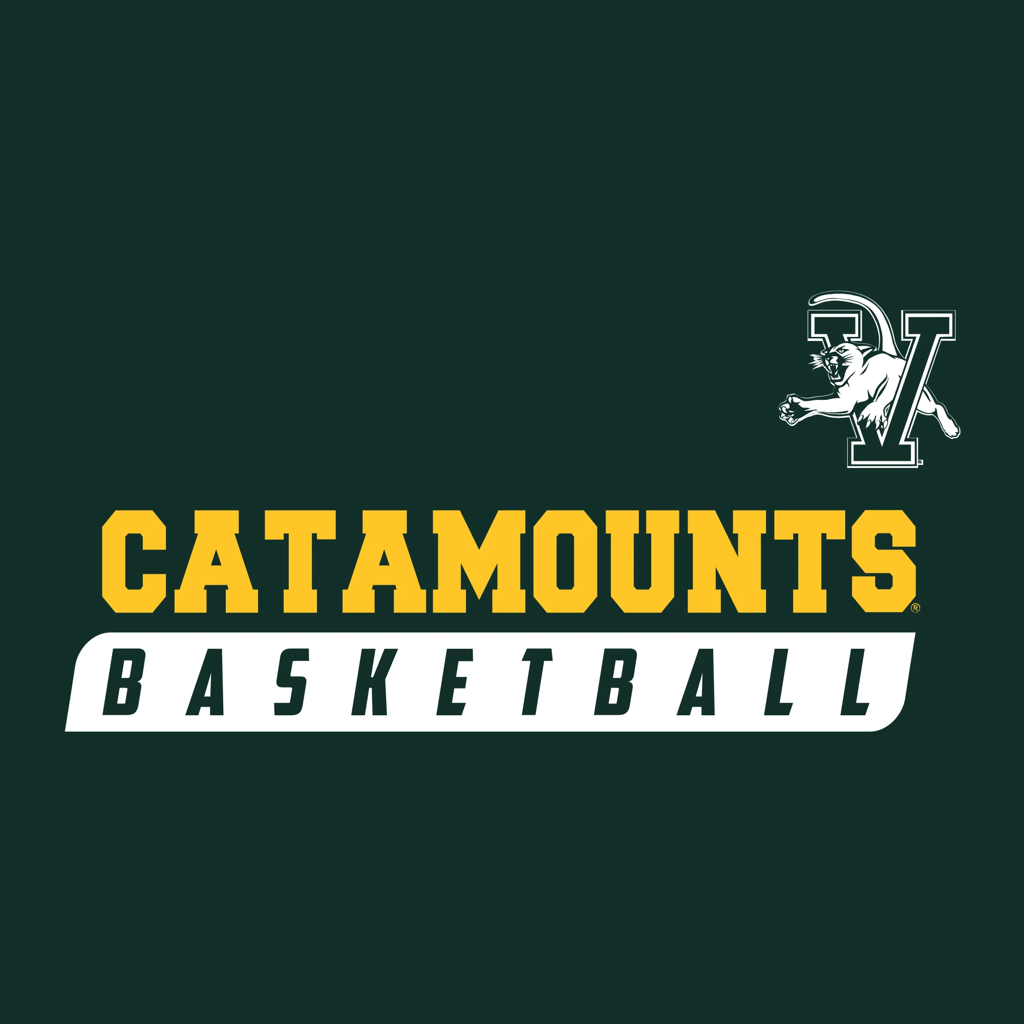 Vermont Basketball Slant T-Shirt - Forest - Image 2