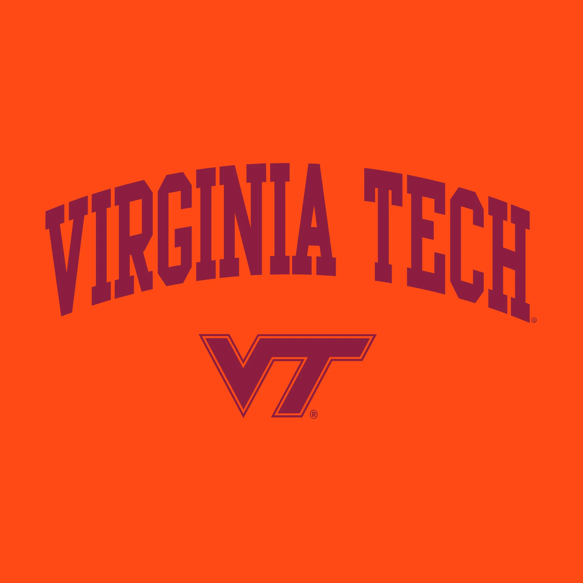 Virginia Tech Arch Logo Hoodie - Orange - Image 2