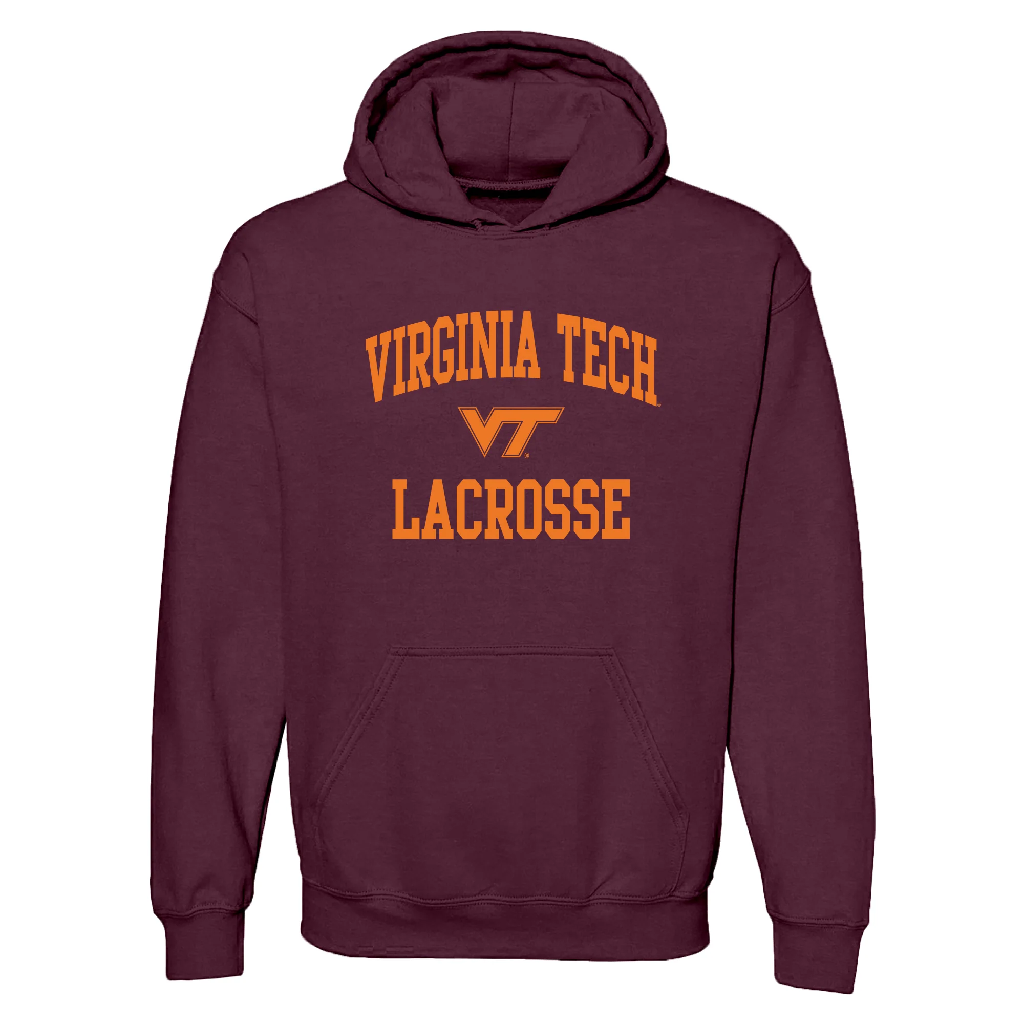 Virginia Tech Arch Logo Lacrosse Hoodie - Maroon