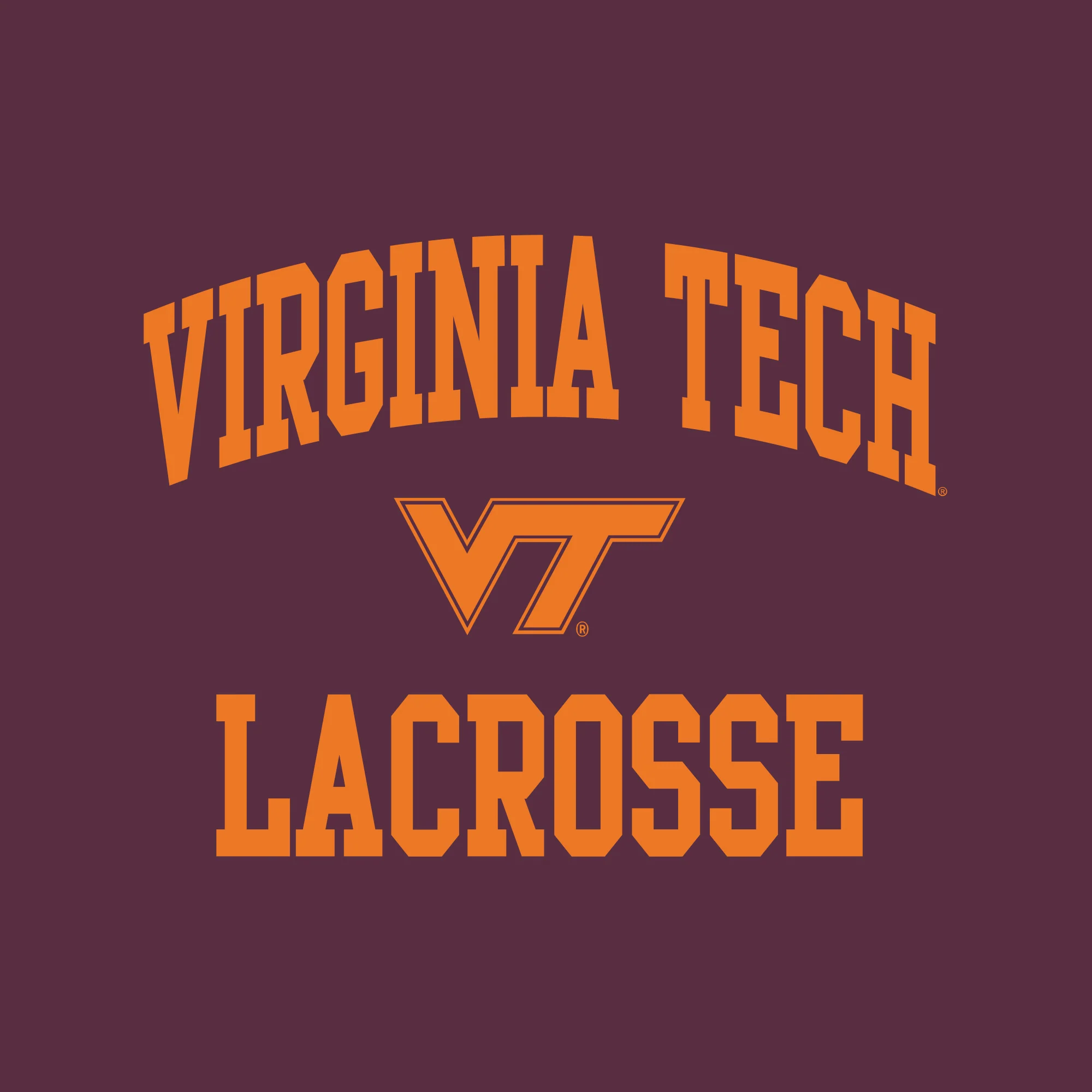 Virginia Tech Arch Logo Lacrosse Long Sleeve - Maroon - Image 2