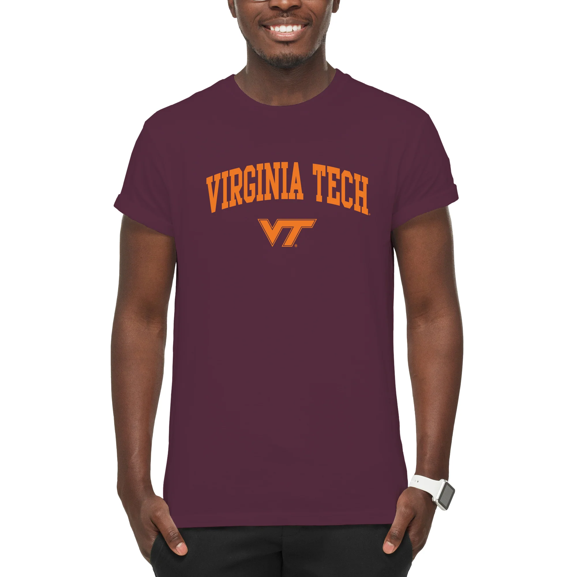Virginia Tech Arch Logo T-Shirt - Maroon - Image 3