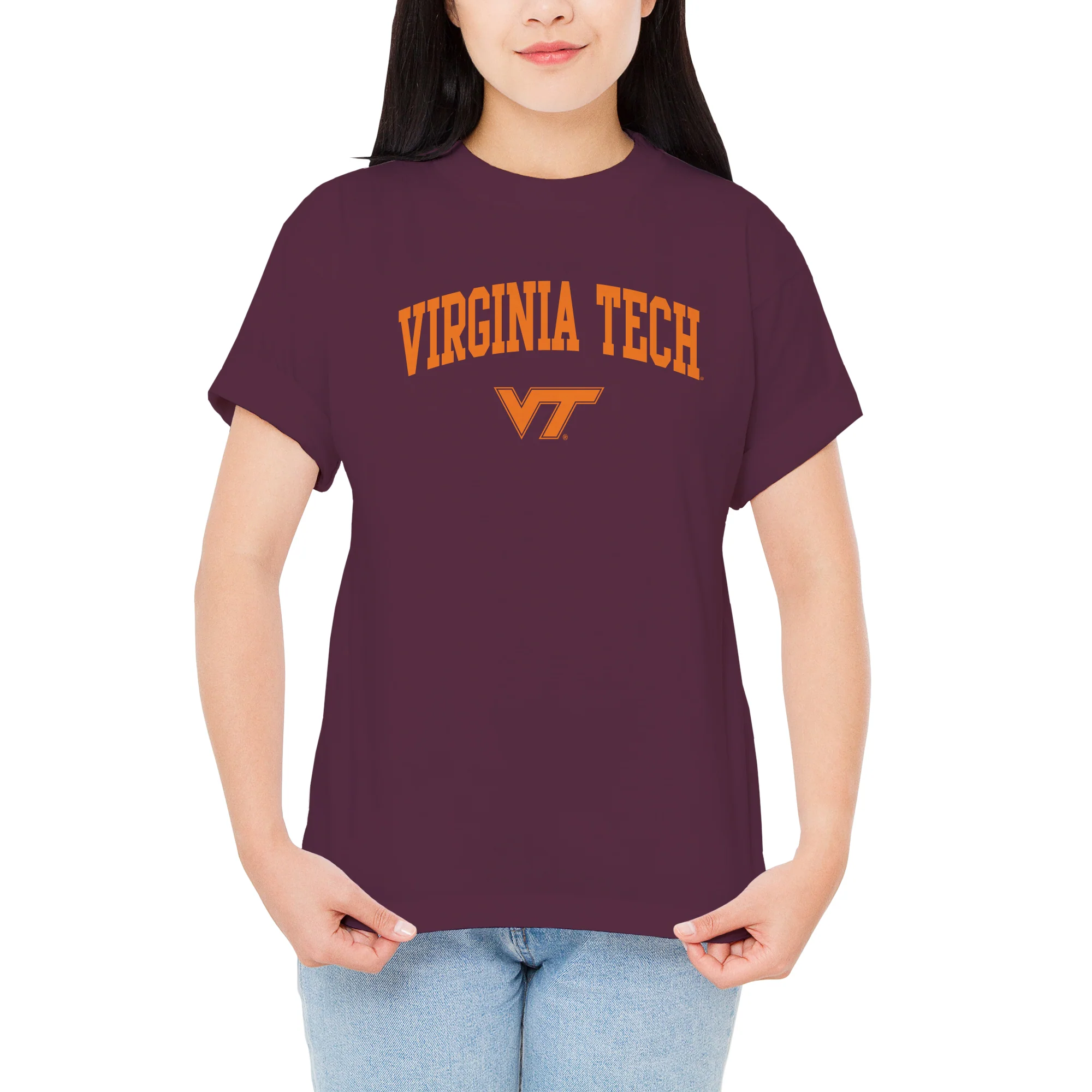 Virginia Tech Arch Logo T-Shirt - Maroon - Image 4