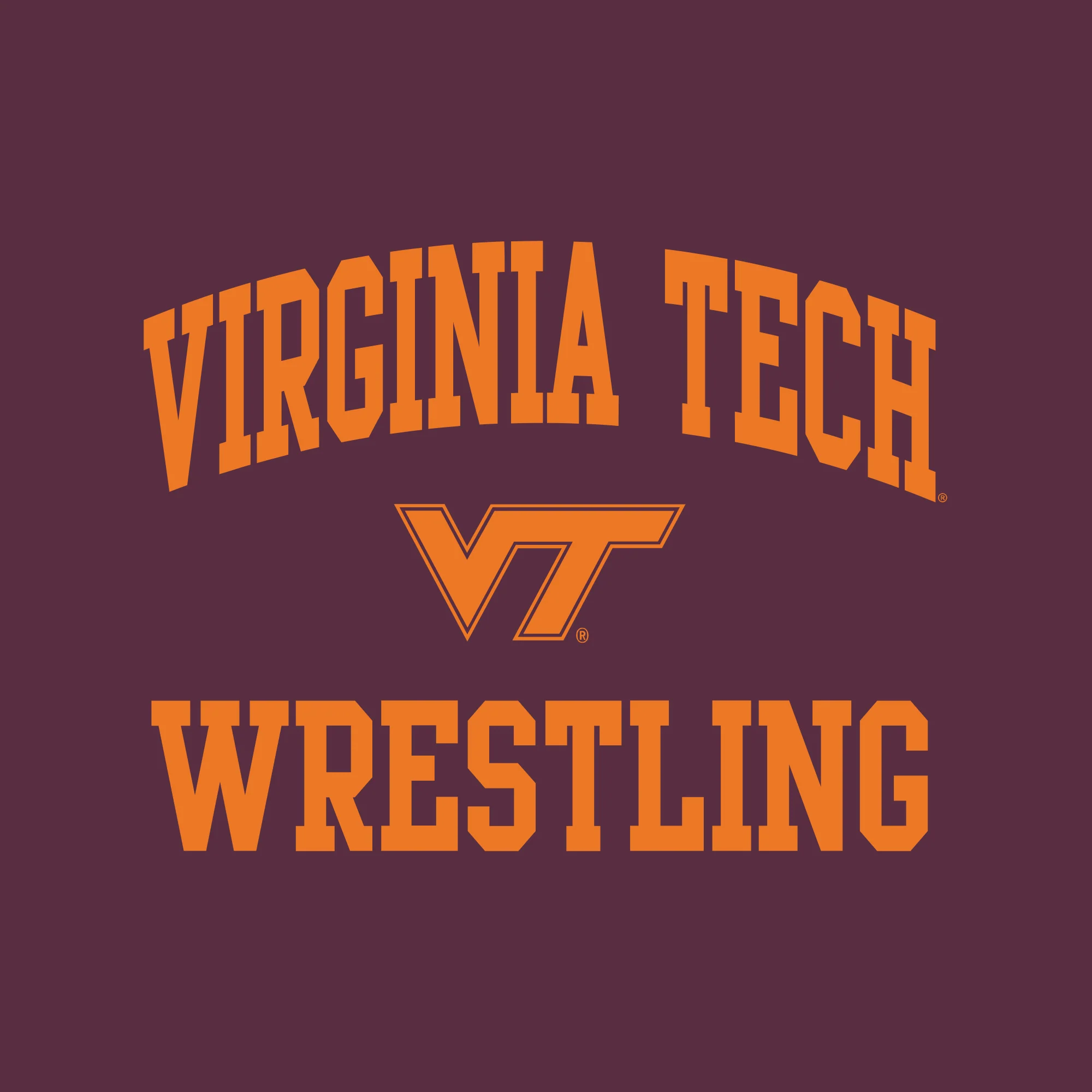 Virginia Tech Arch Logo Wrestling Hoodie - Maroon - Image 2