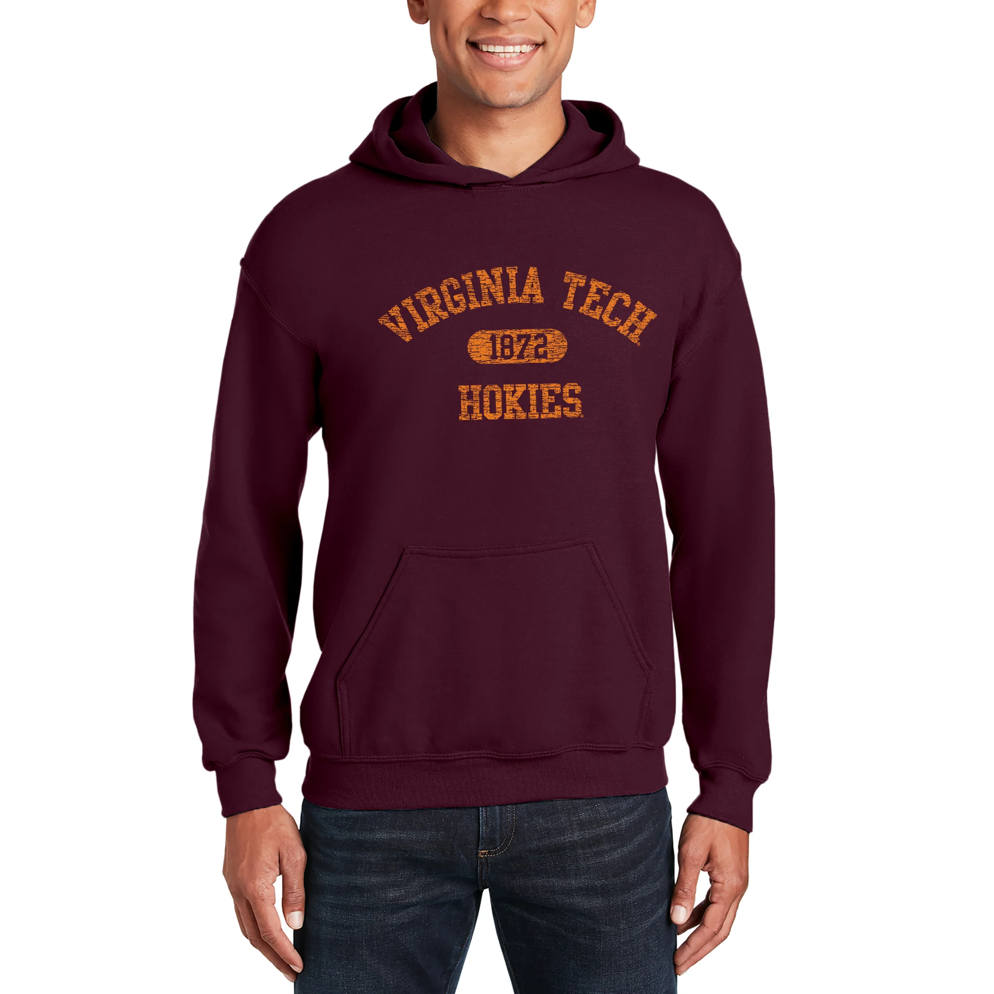 Virginia Tech Athletic Arch Hoodie - Maroon - Image 3