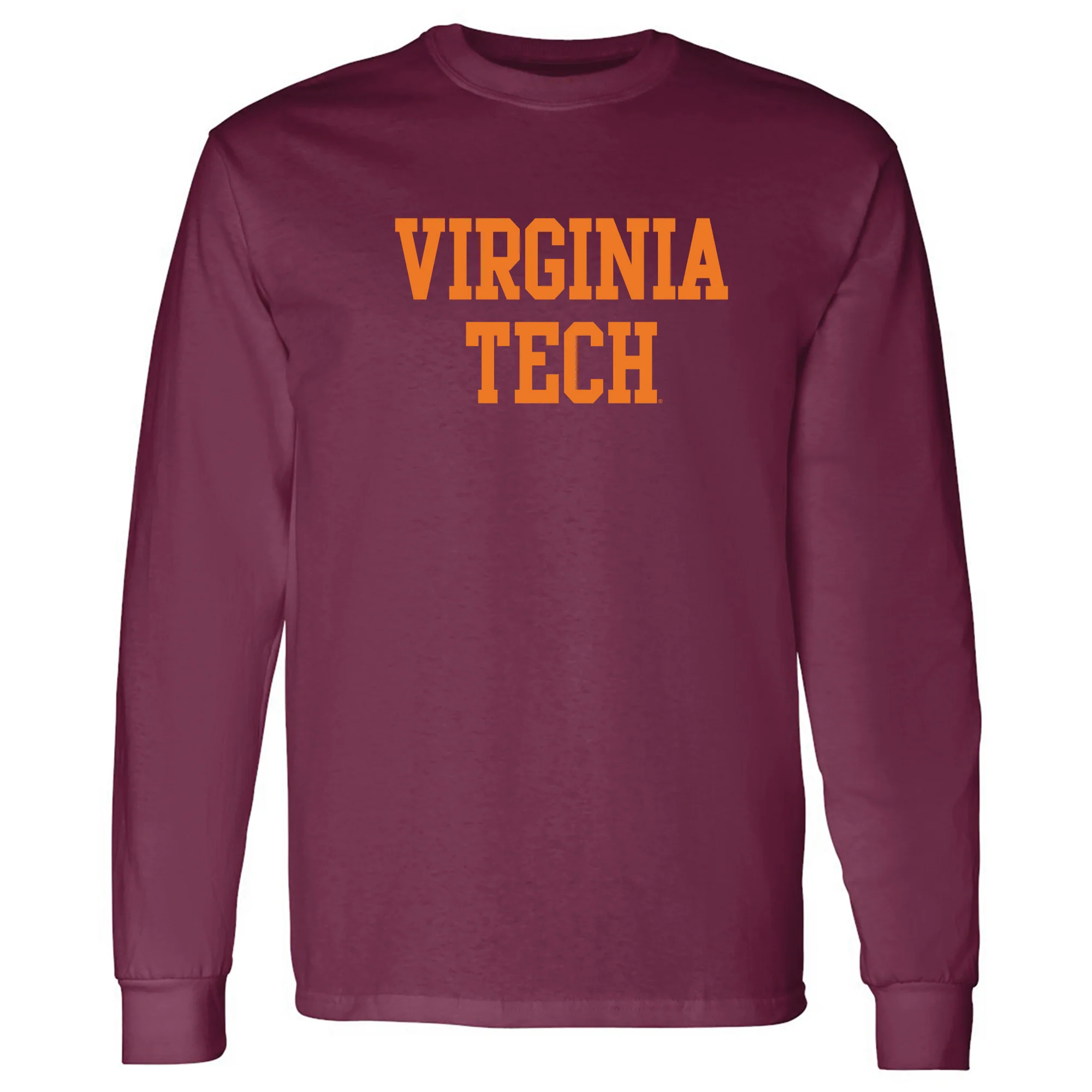 Virginia Tech Basic Block Long Sleeve - Maroon