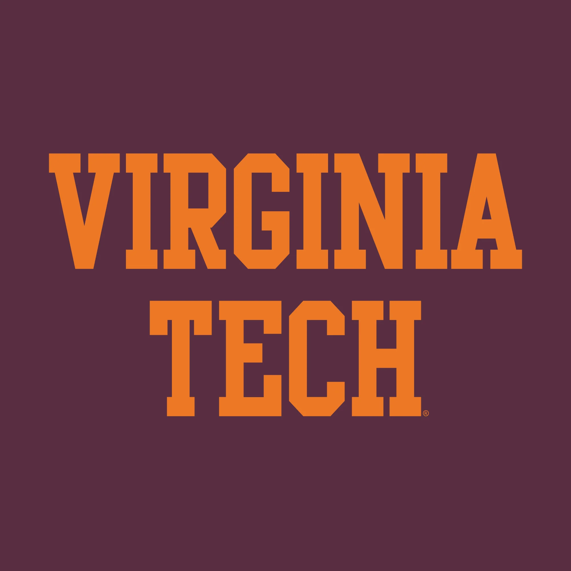 Virginia Tech Basic Block Long Sleeve - Maroon - Image 2