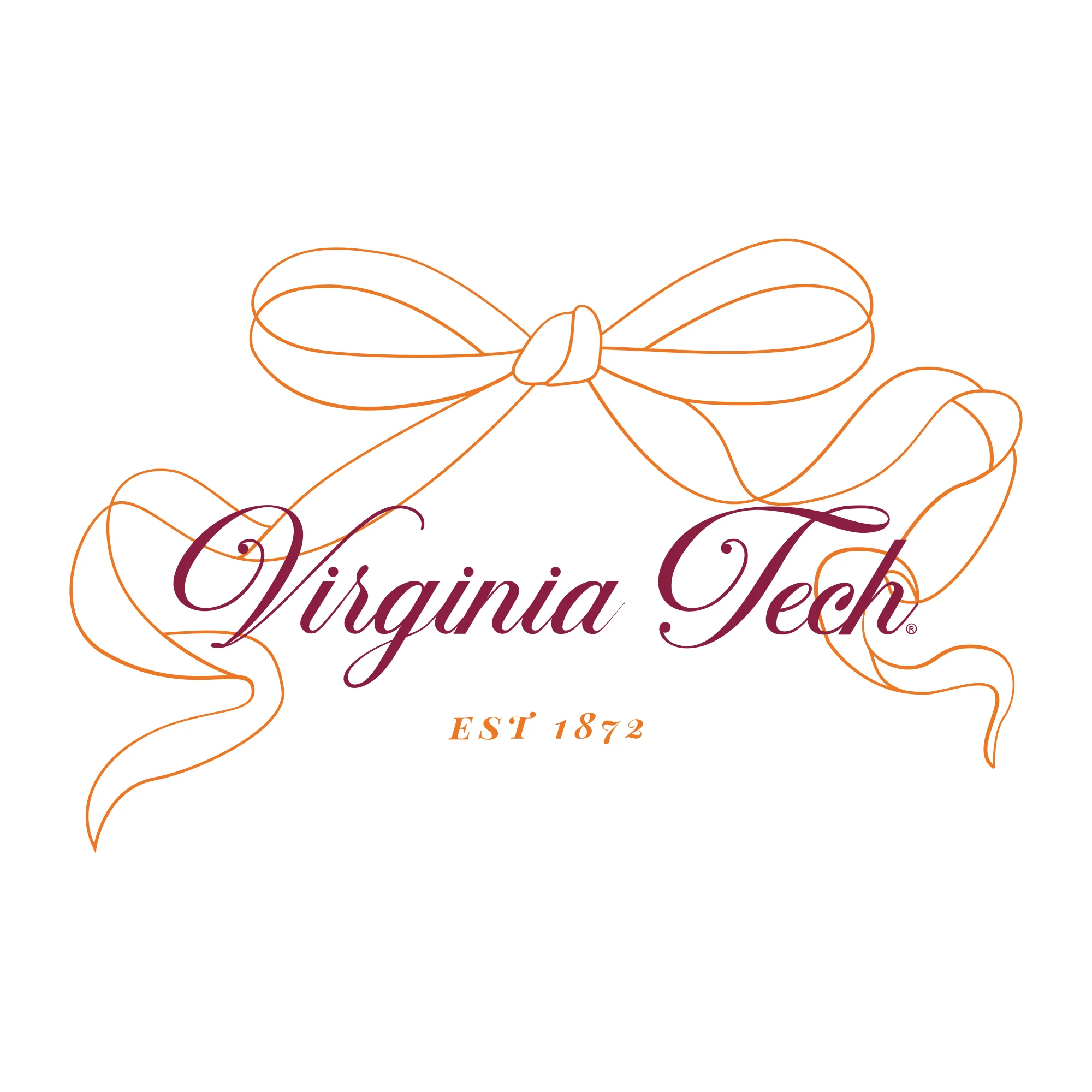 Virginia Tech Delicate Bow Crewneck Sweatshirt - White - Image 2