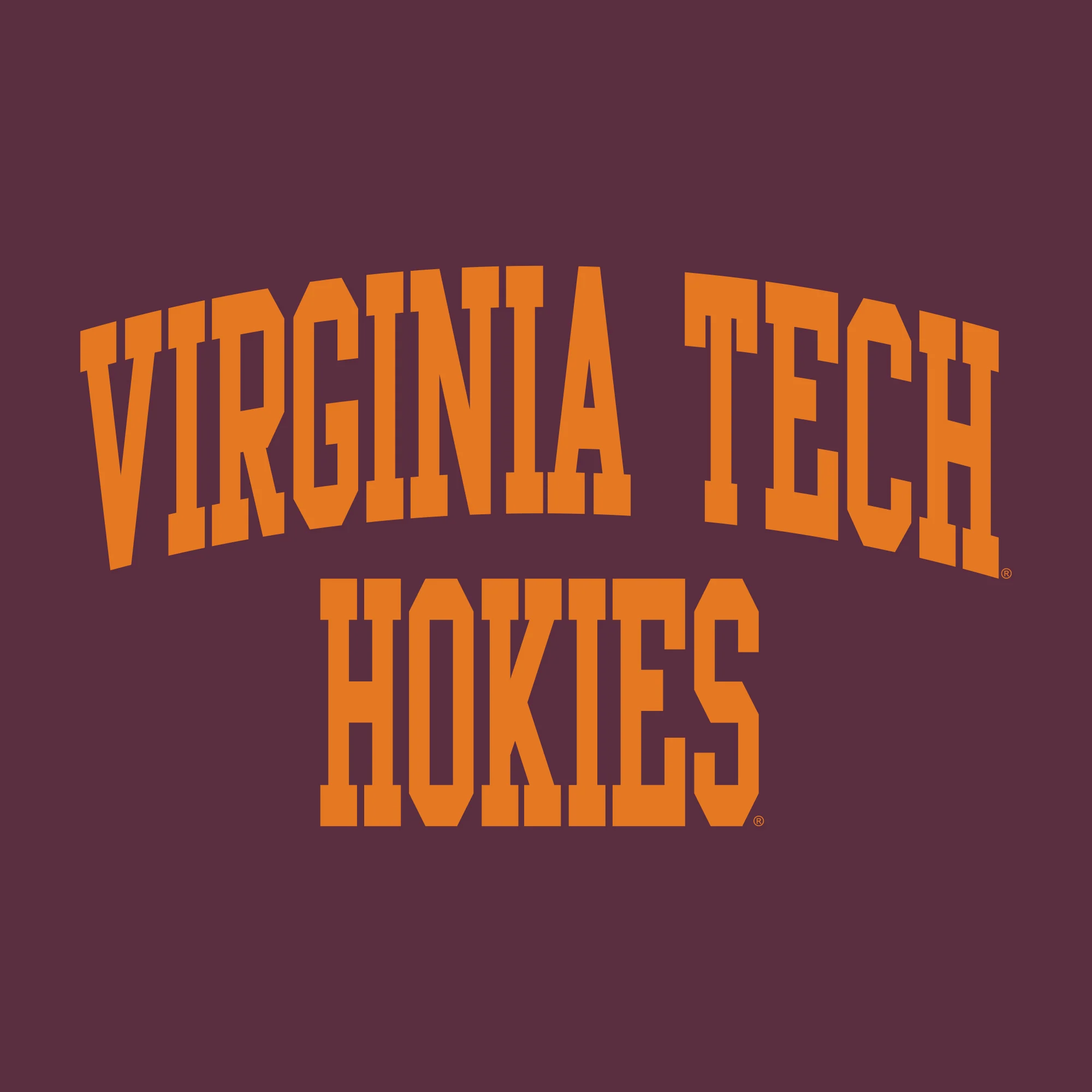 Virginia Tech Front Back Print Hoodie - Maroon - Image 2