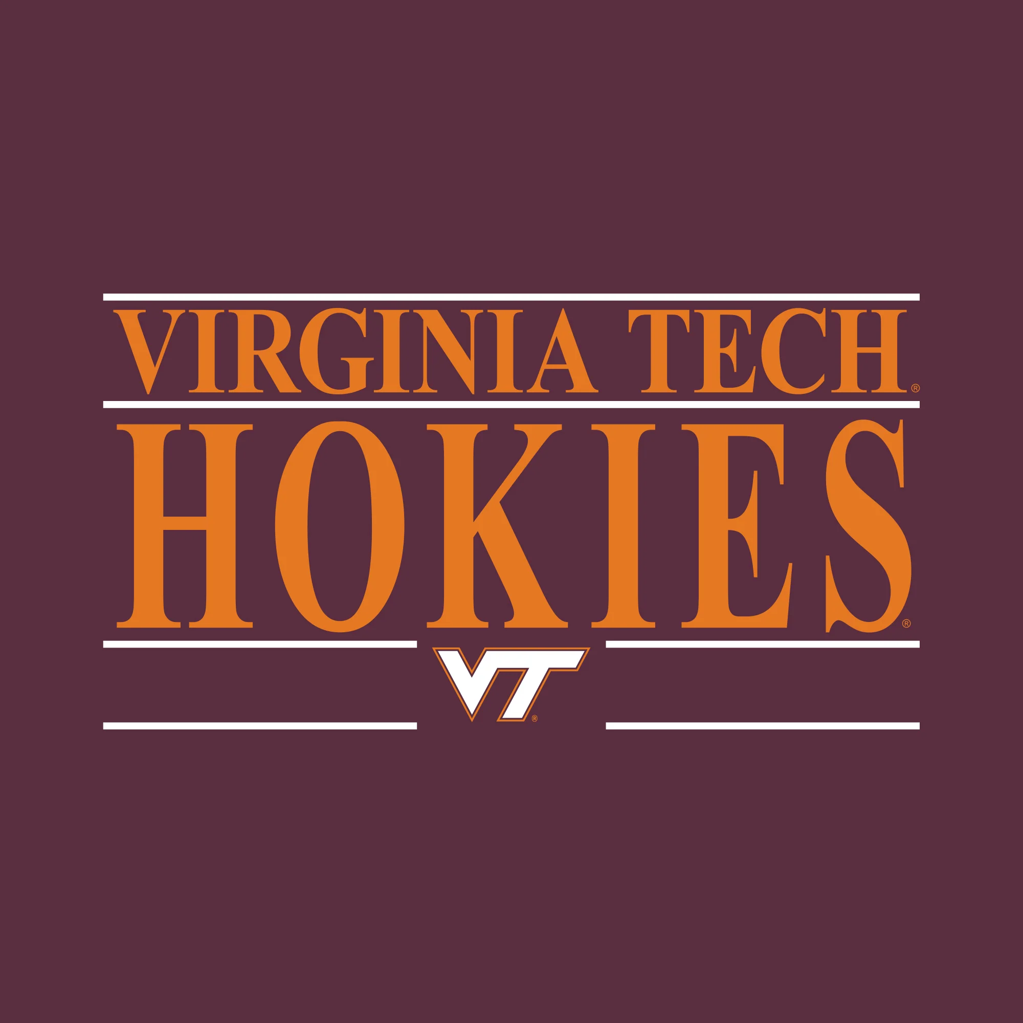 Virginia Tech Headline Crewneck Sweatshirt - Maroon - Image 2