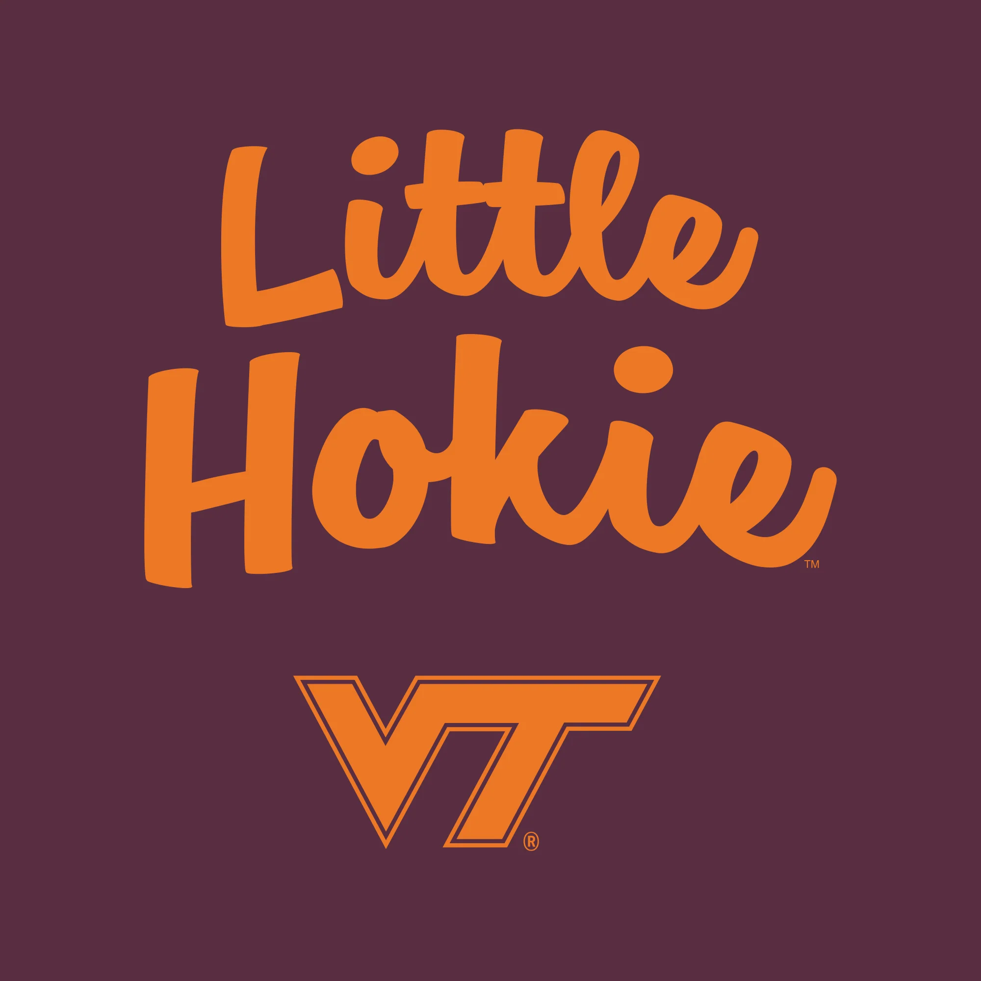 Virginia Tech Little Hokie Toddler T-Shirt - Maroon - Image 2