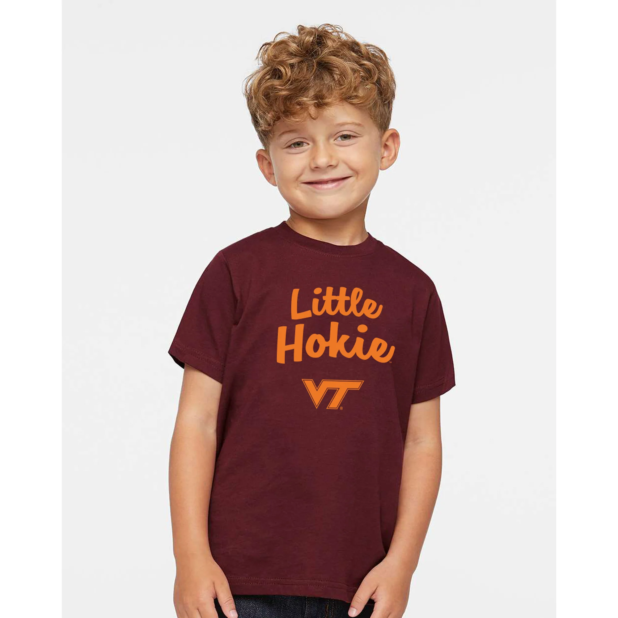 Virginia Tech Little Hokie Toddler T-Shirt - Maroon - Image 3