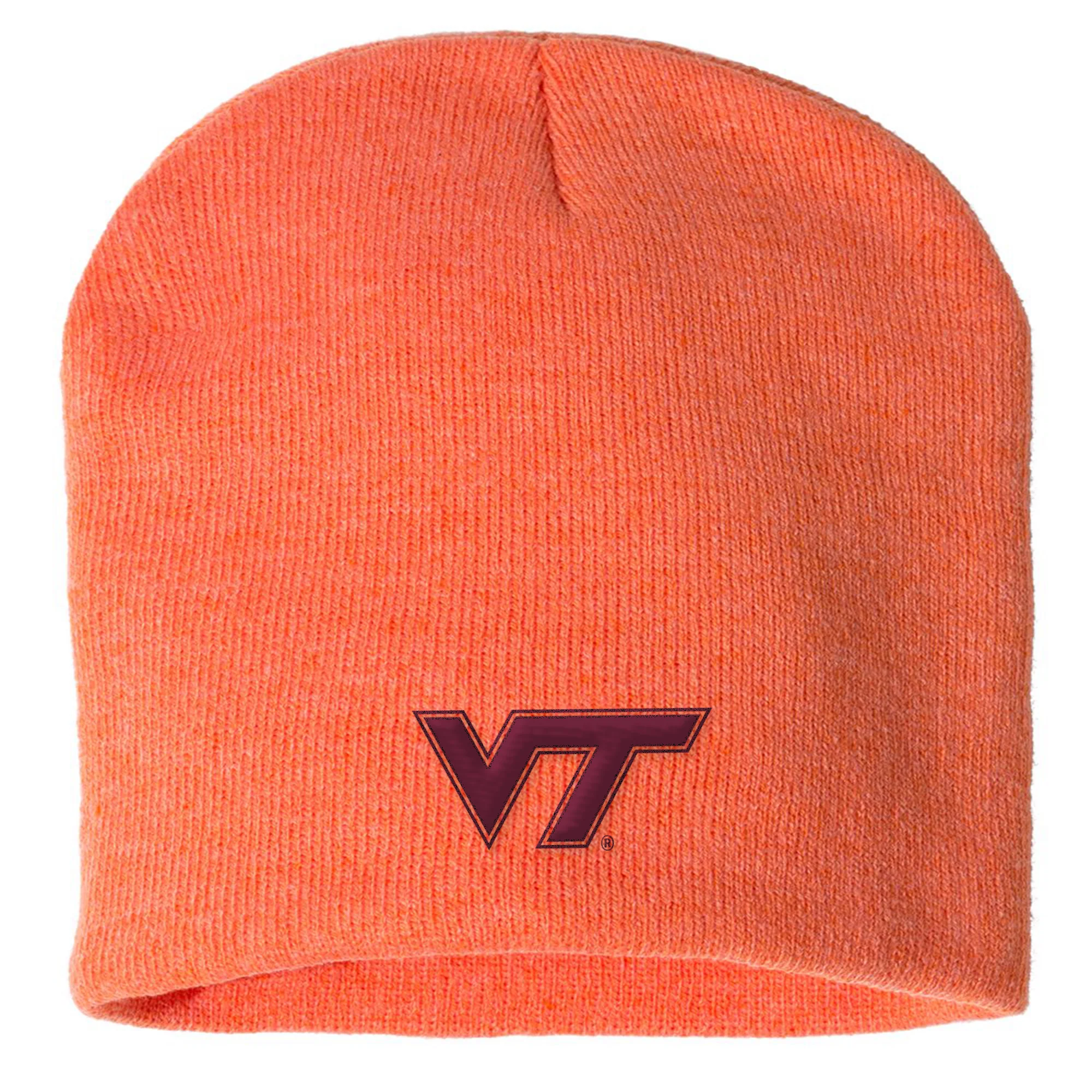 Virginia Tech Primary Logo Solid Knit Beanie - Image 3