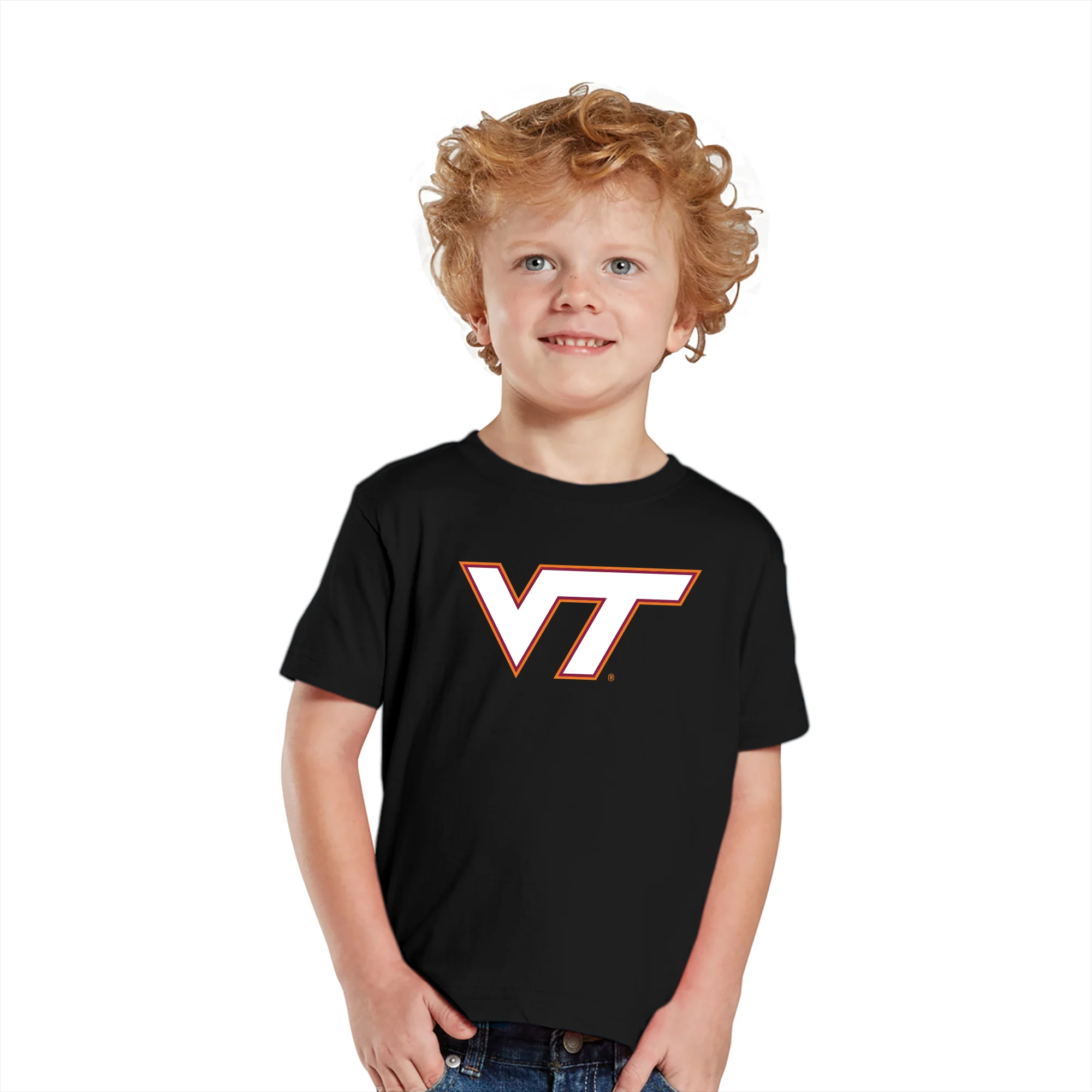 Virginia Tech Primary Logo Toddler T-Shirt - Black - Image 3