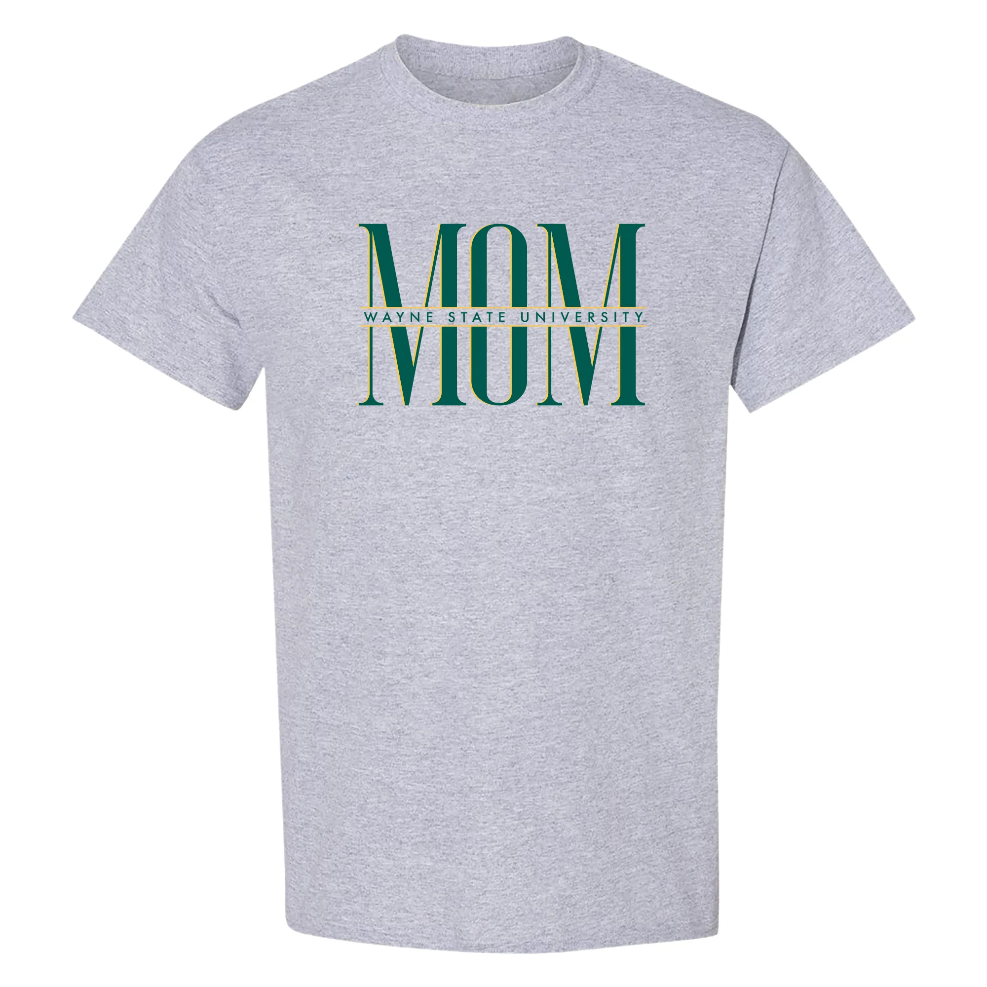 Wayne State Classic Mom T-Shirt - Sport Grey