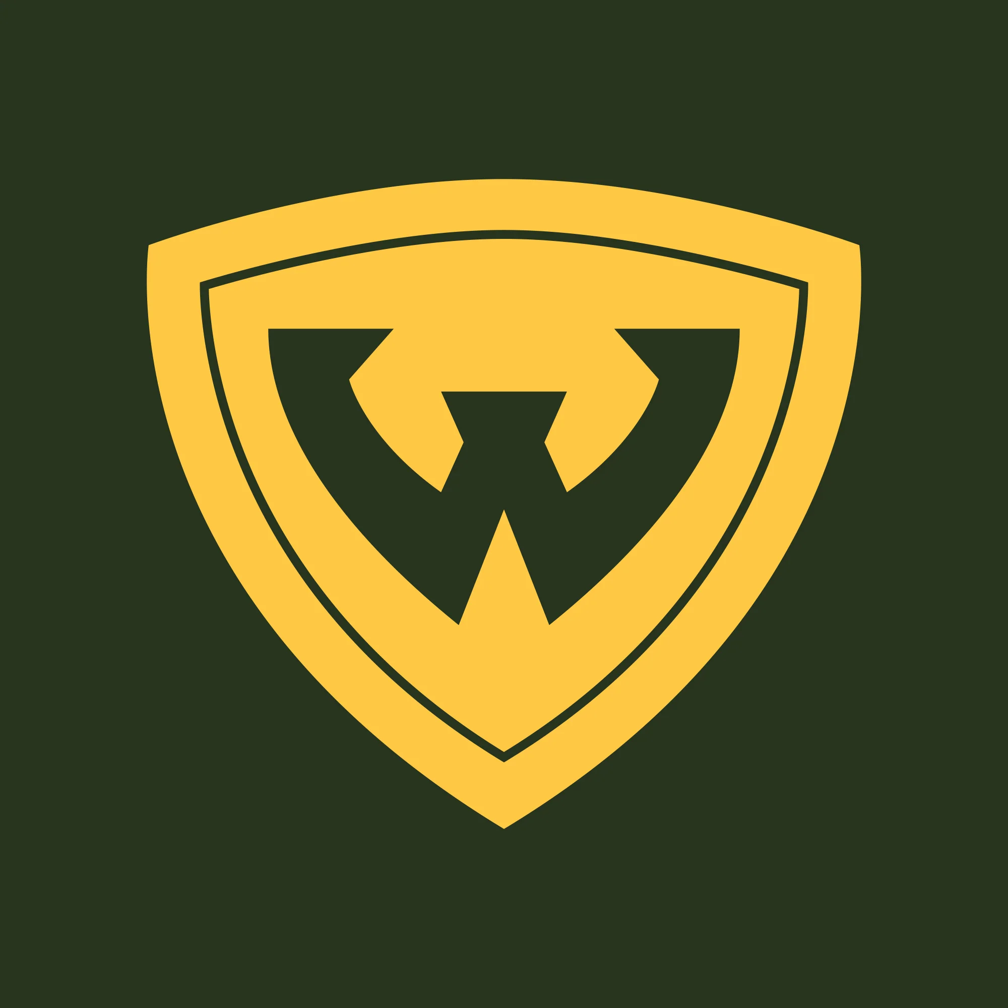 Wayne State University Warriors Primary Logo Womens Short Sleeve T Shirt - Forest Green - Image 2