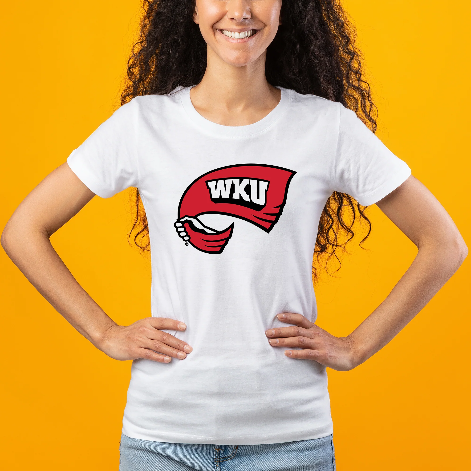 Western Kentucky Hilltoppers Primary Logo Women's T-Shirt - Image 4