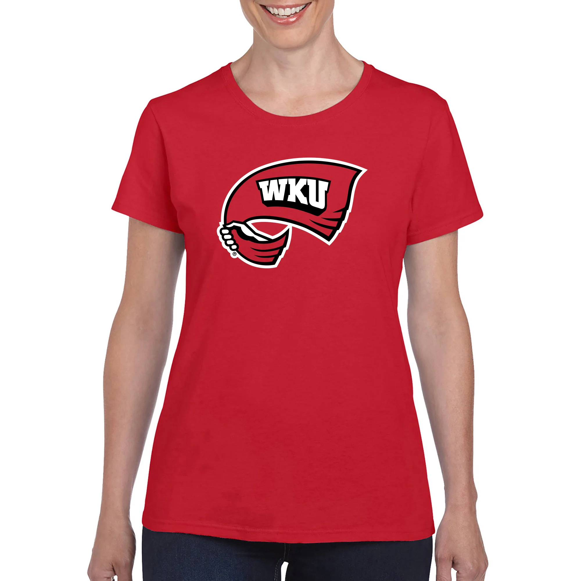 Western Kentucky Hilltoppers Primary Logo Women's T-Shirt - Image 6