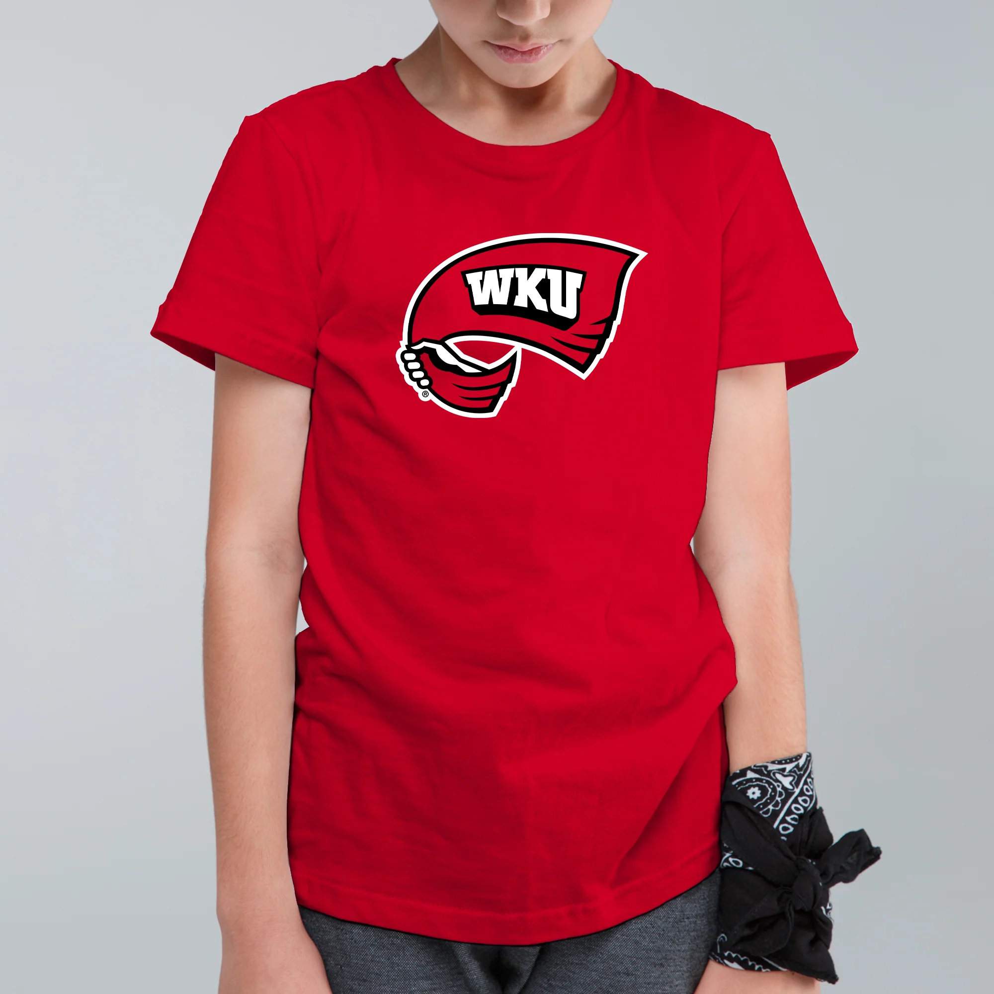 Western Kentucky Hilltoppers Primary Logo Youth T-Shirt - Image 6