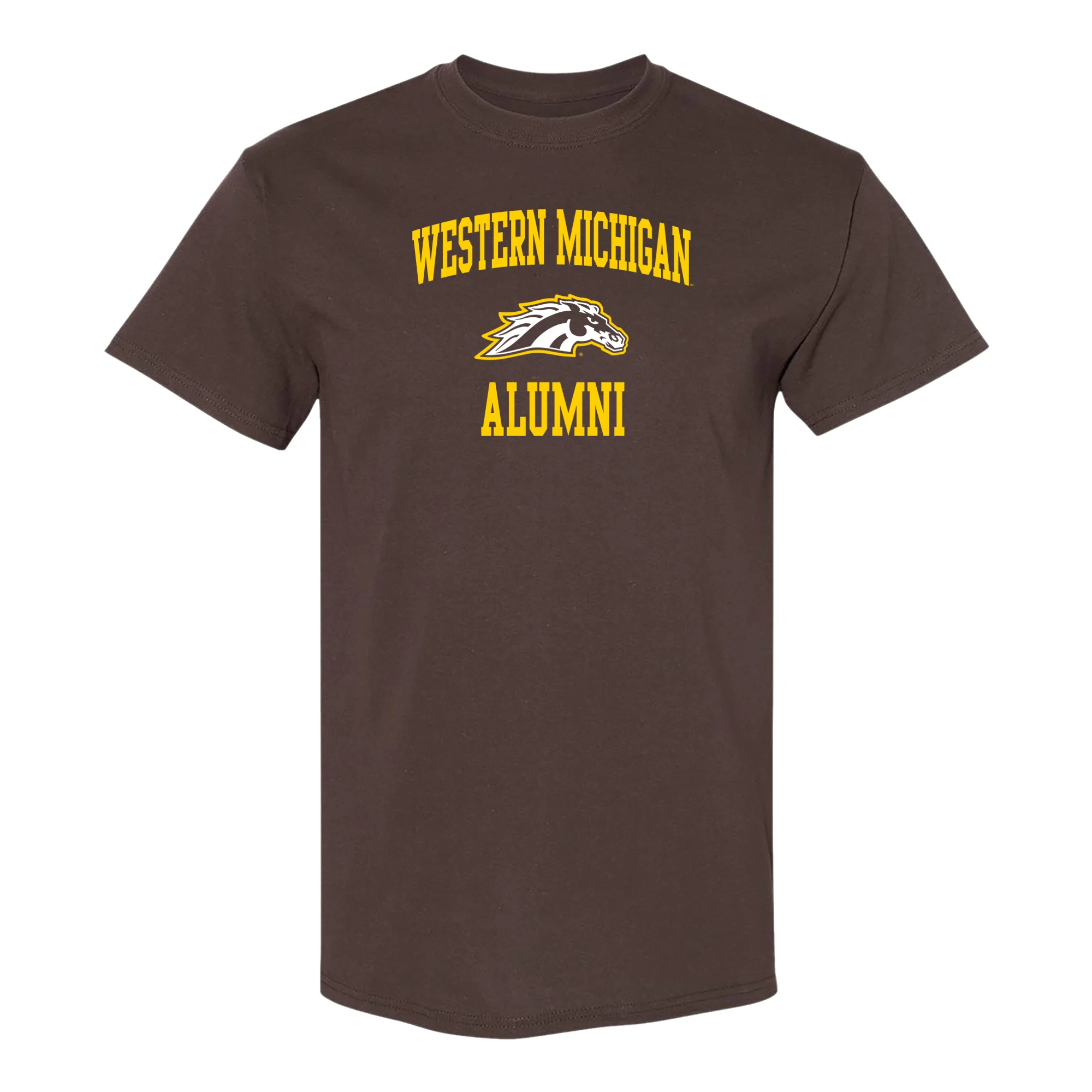 Western Michigan Arch Logo Alumni T-Shirt - Dark Chocolate