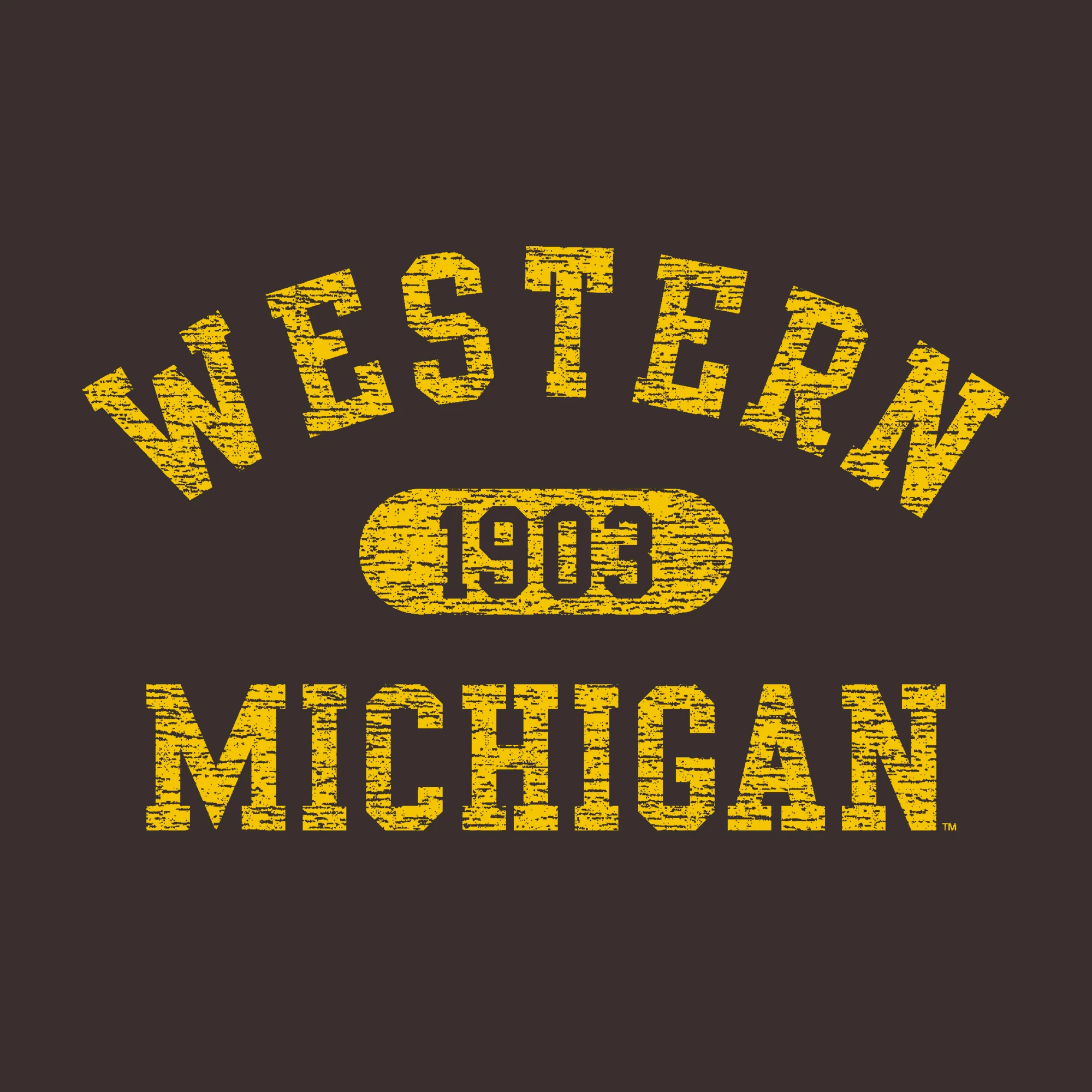 Western Michigan Athletic Arch Hoodie - Dark Chocolate - Image 2