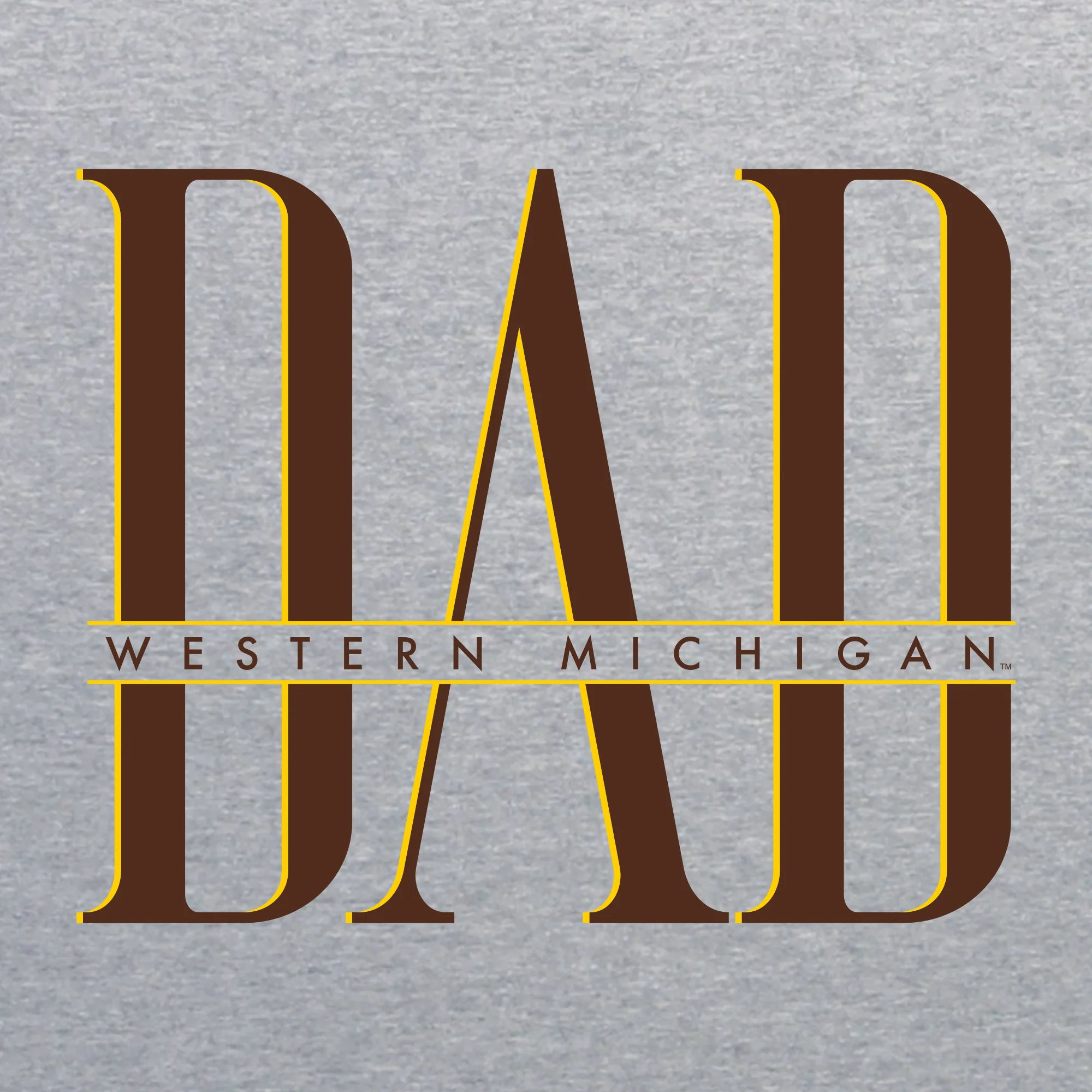 Western Michigan Classic Dad Crewneck - Sport Grey - Image 2