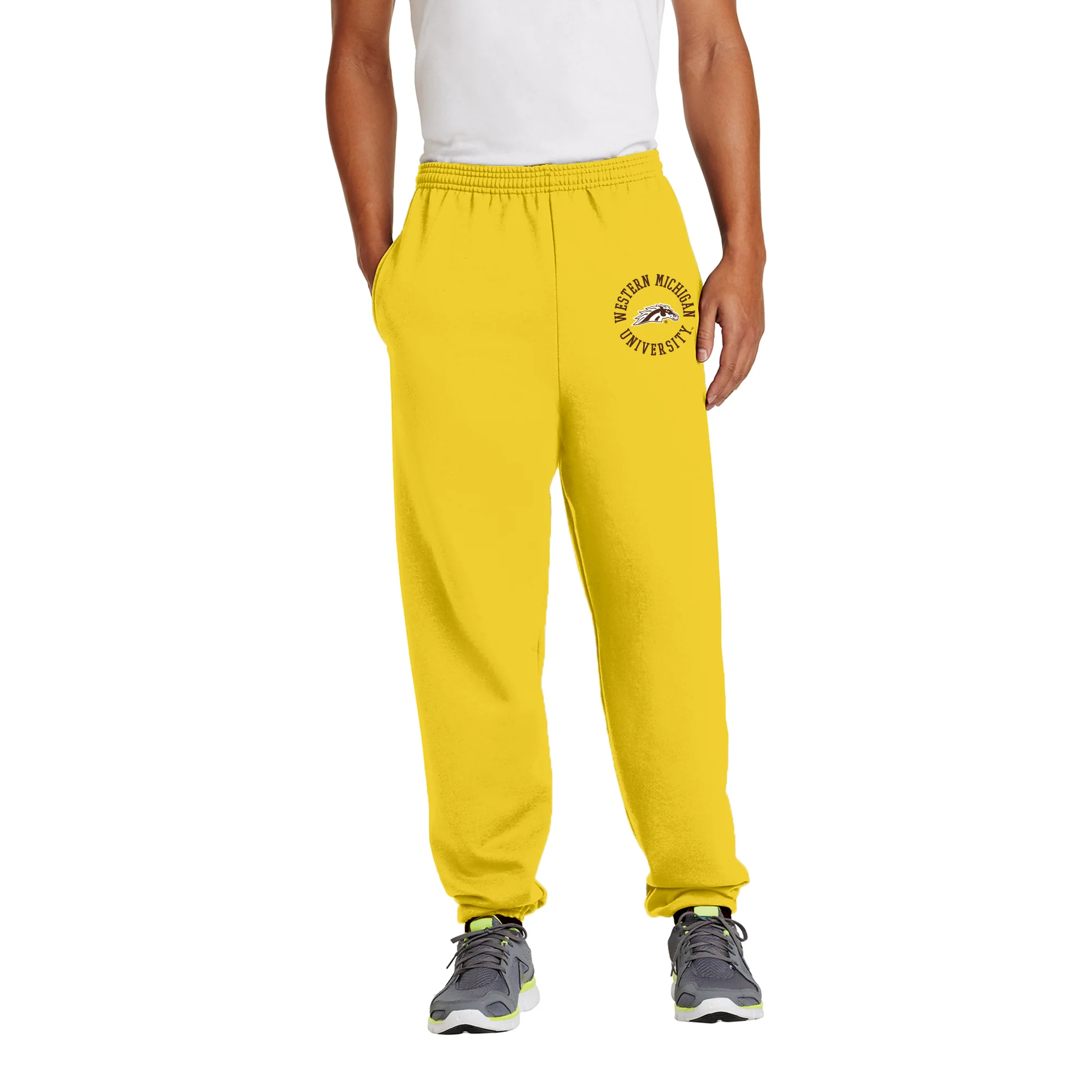 Western Michigan Old School Circle Sweatpants - Image 4