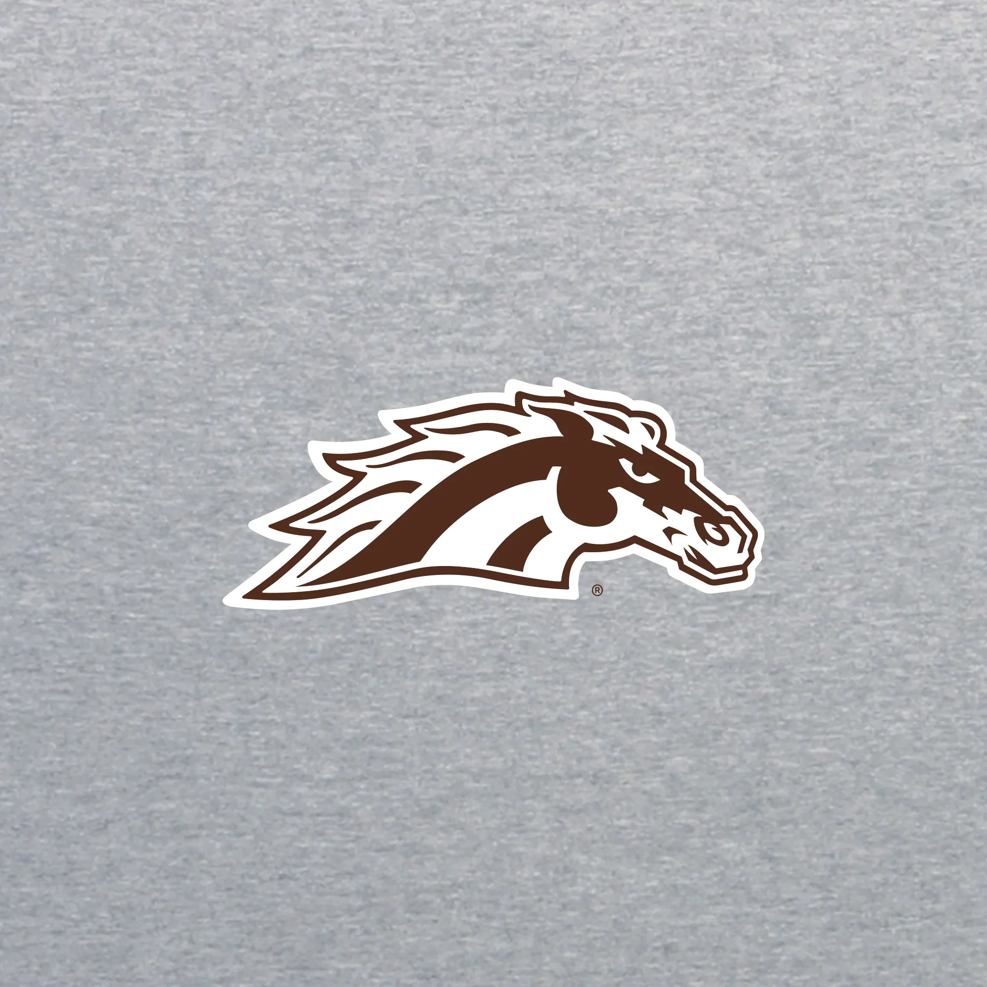 Western Michigan Primary Logo Left Chest Full Zip Hoodie - Sport Grey - Image 3