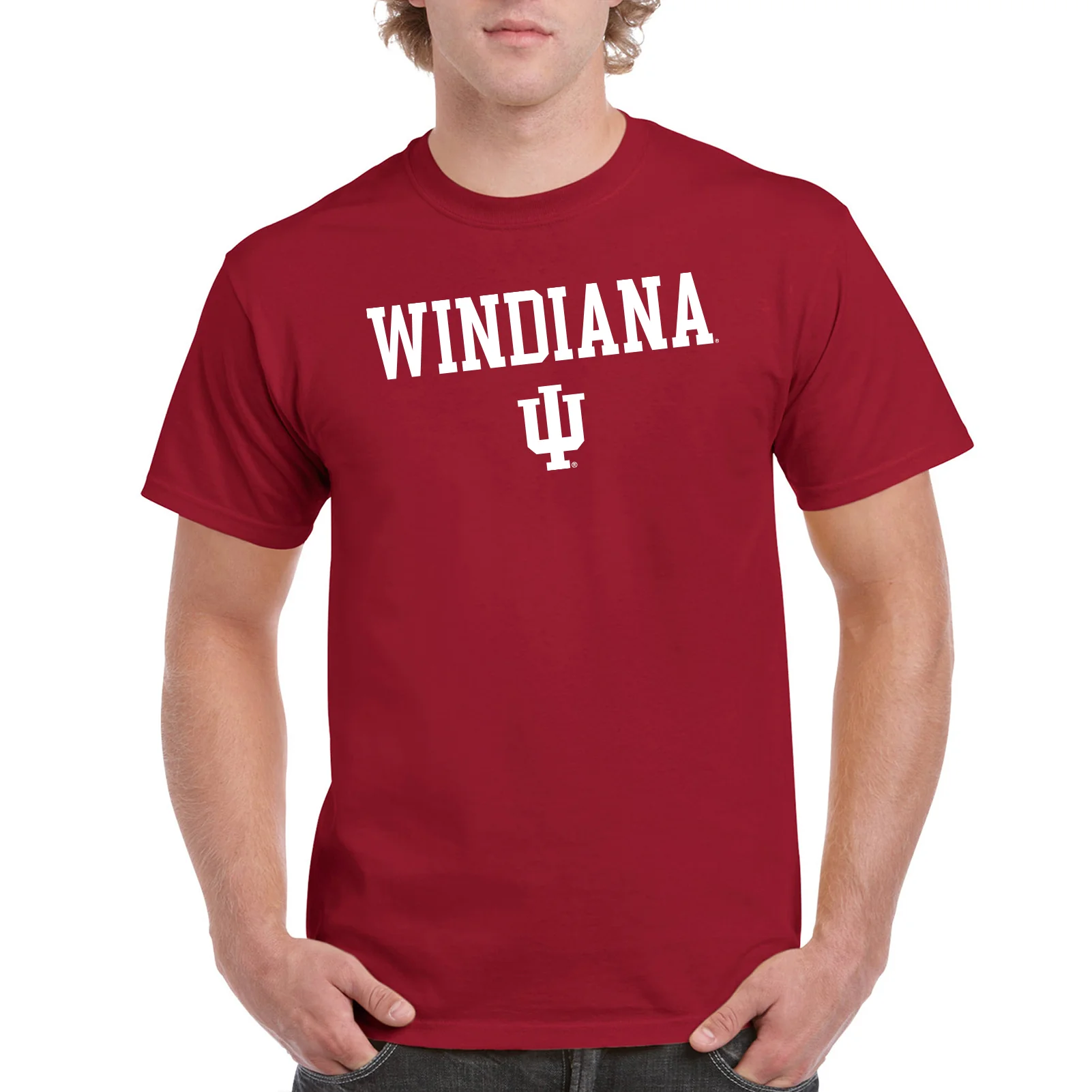 WINdiana Block T-Shirt - Cardinal - Image 3