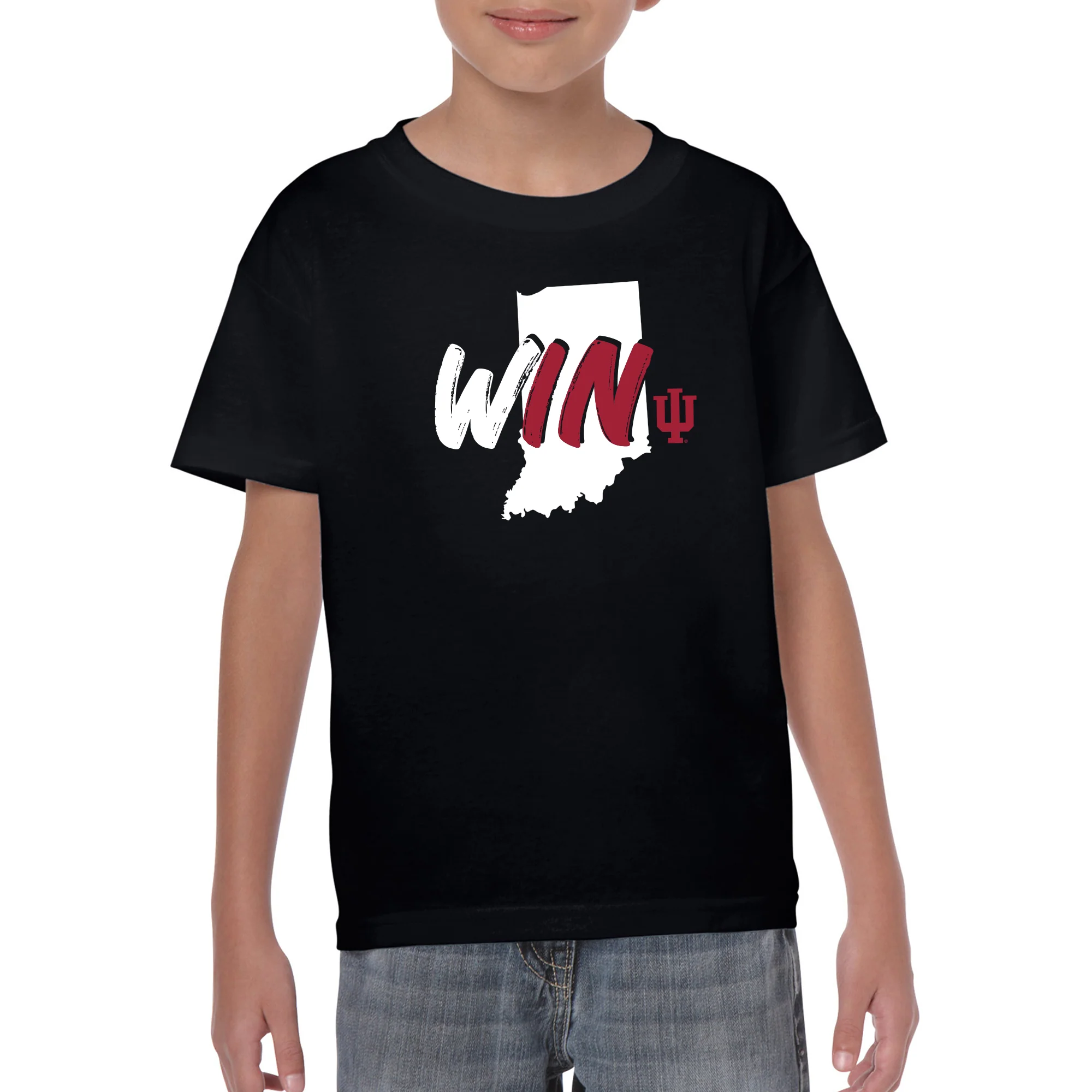 WINdiana Brush State Youth T-Shirt - Black - Image 3