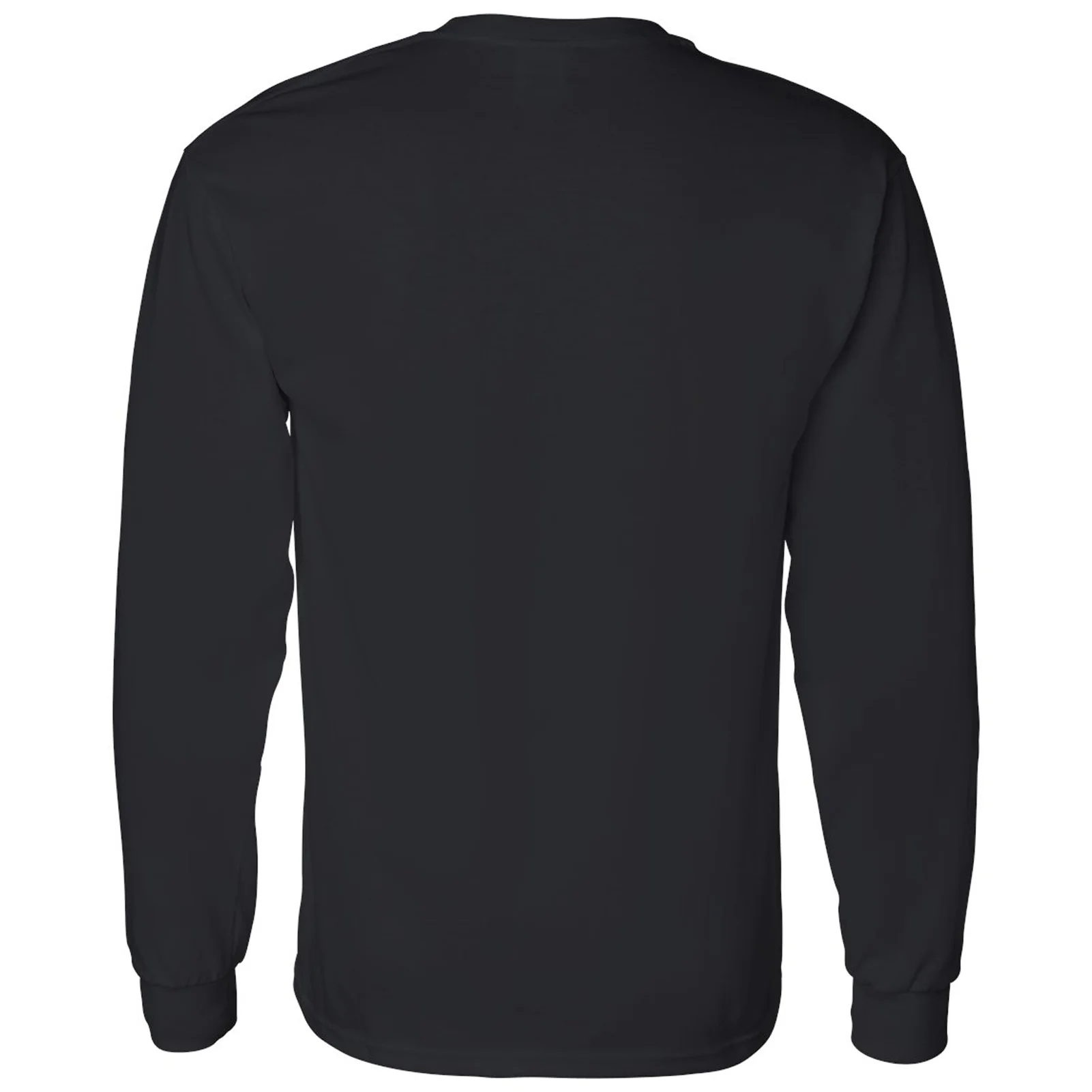 Wofford College Terriers Primary Logo Long Sleeve T Shirt - Black - Image 3