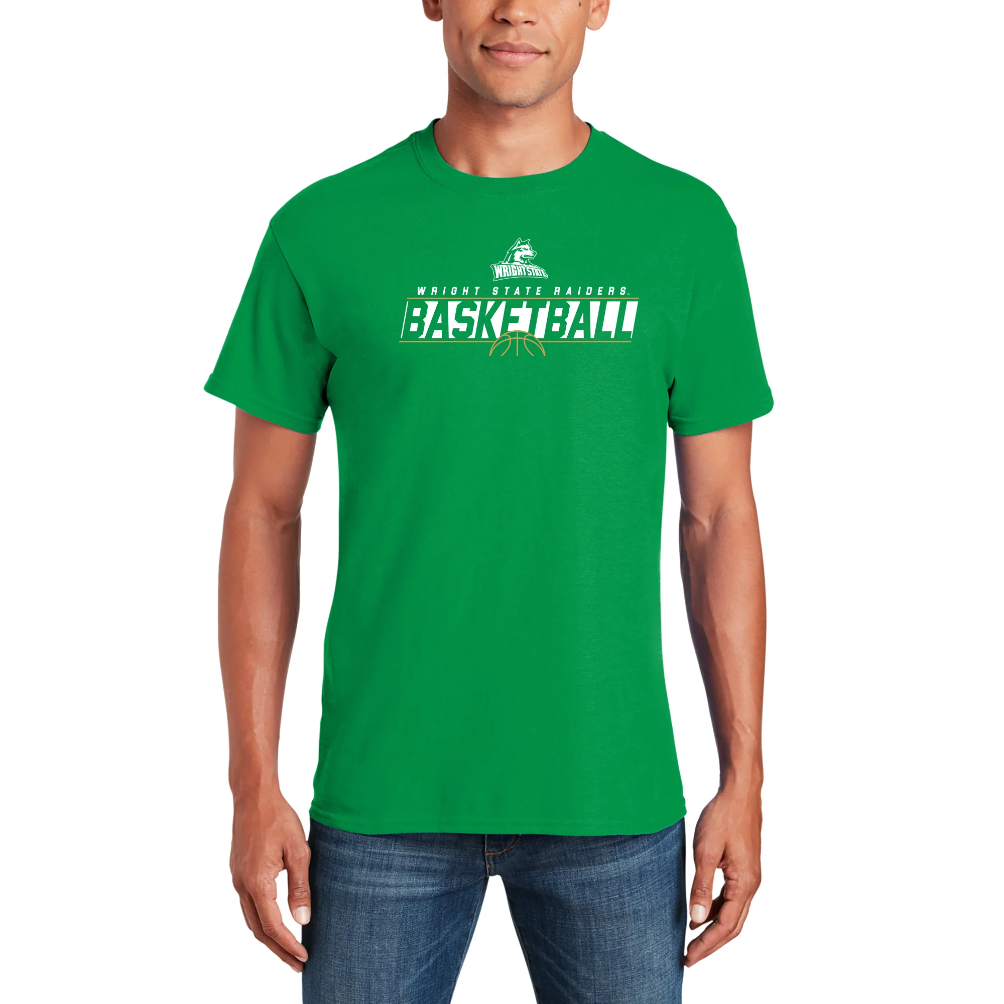 Wright State Raiders Basketball Charge T Shirt - Irish Green - Image 3