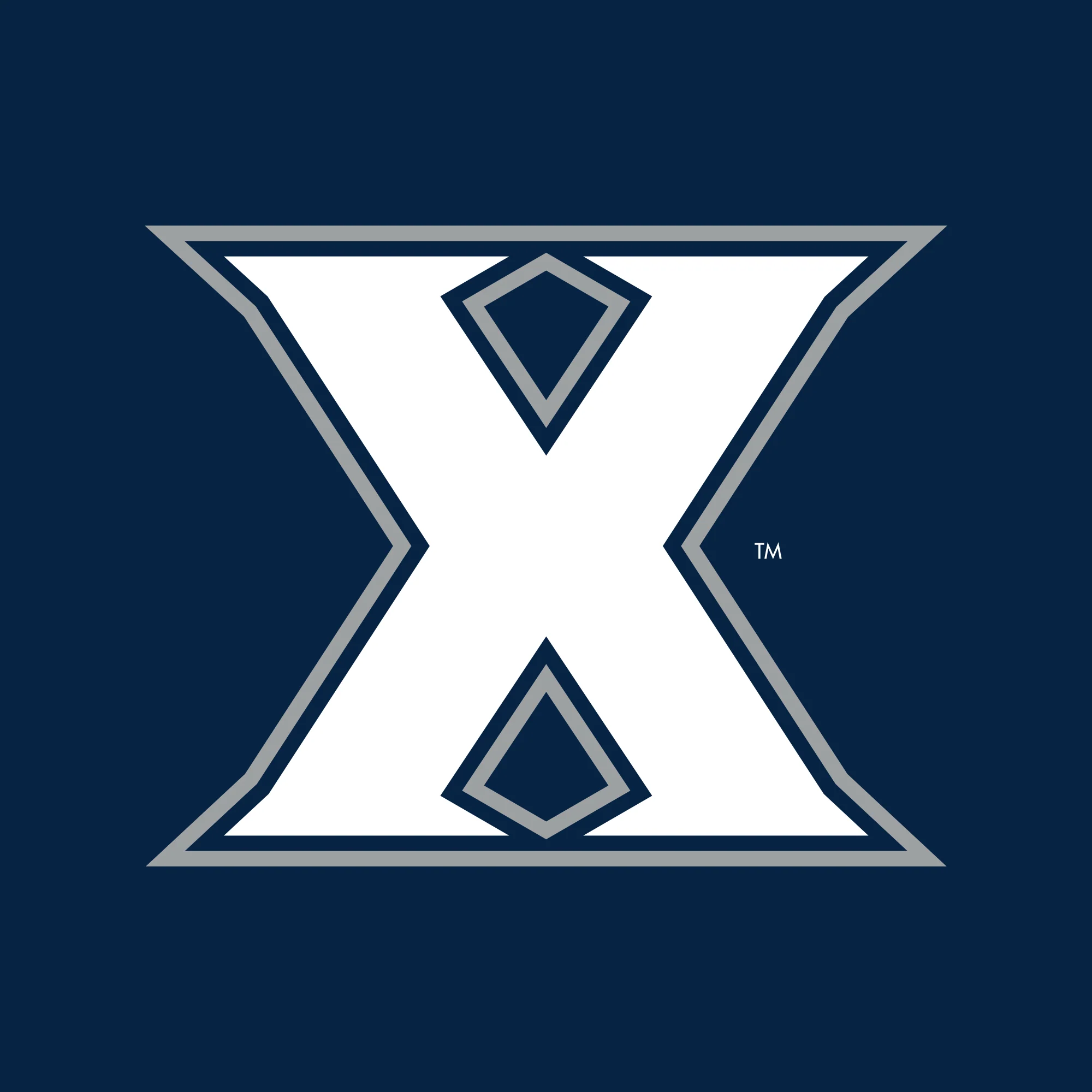 Xavier University Musketeers Front Back Print Heavy Blend Hoodie - Navy - Image 4