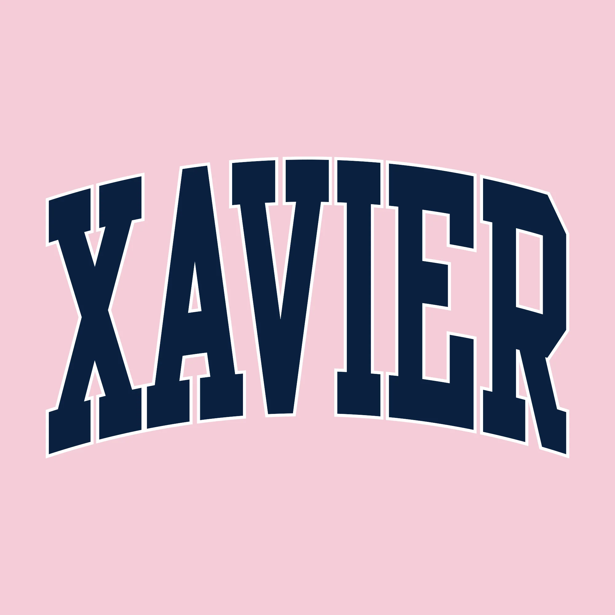 Xavier Musketeers Mega Arch T-Shirt - Light Pink - Image 2