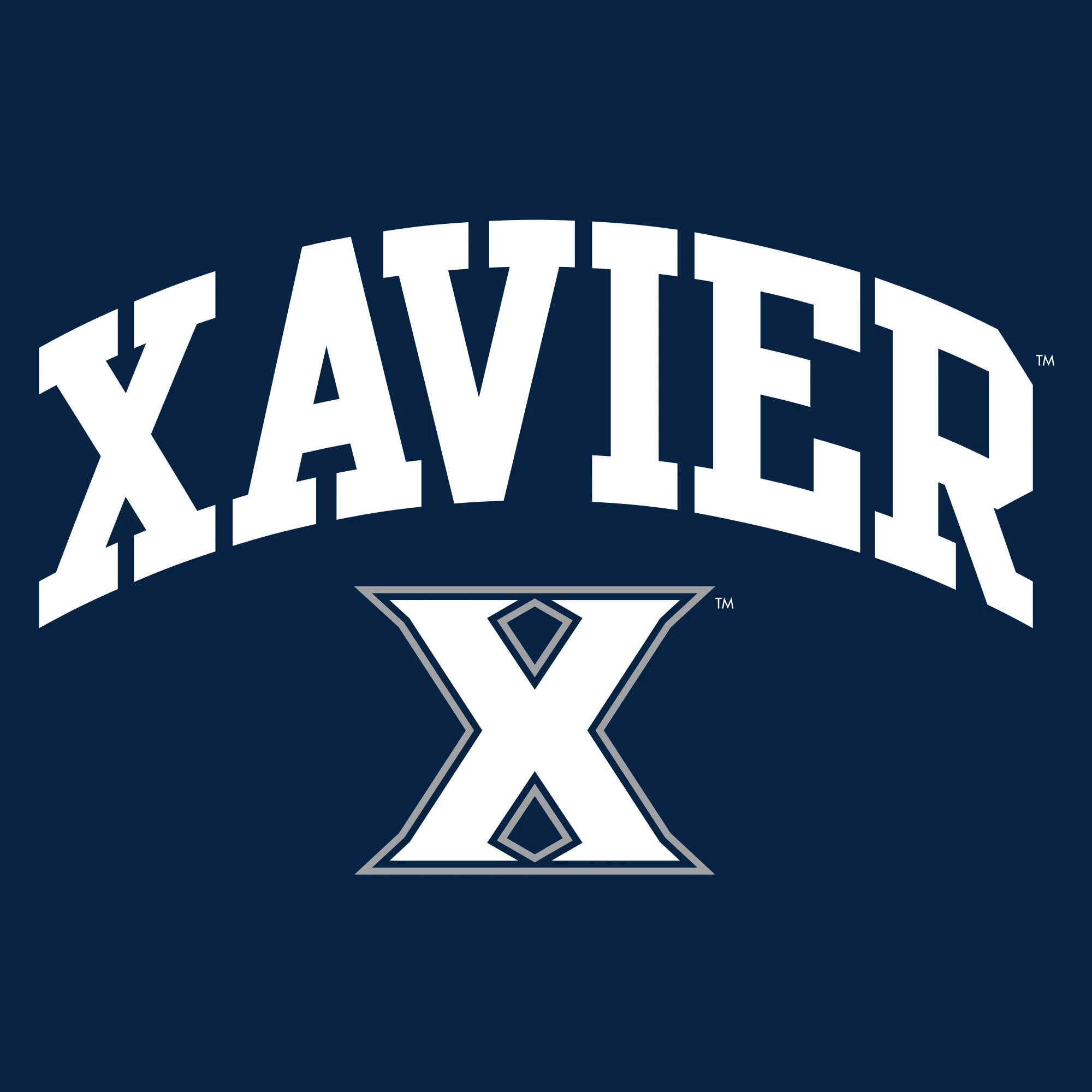 Xavier University Musketeers Arch Logo Short Sleeve Womens T Shirt - Navy - Image 2