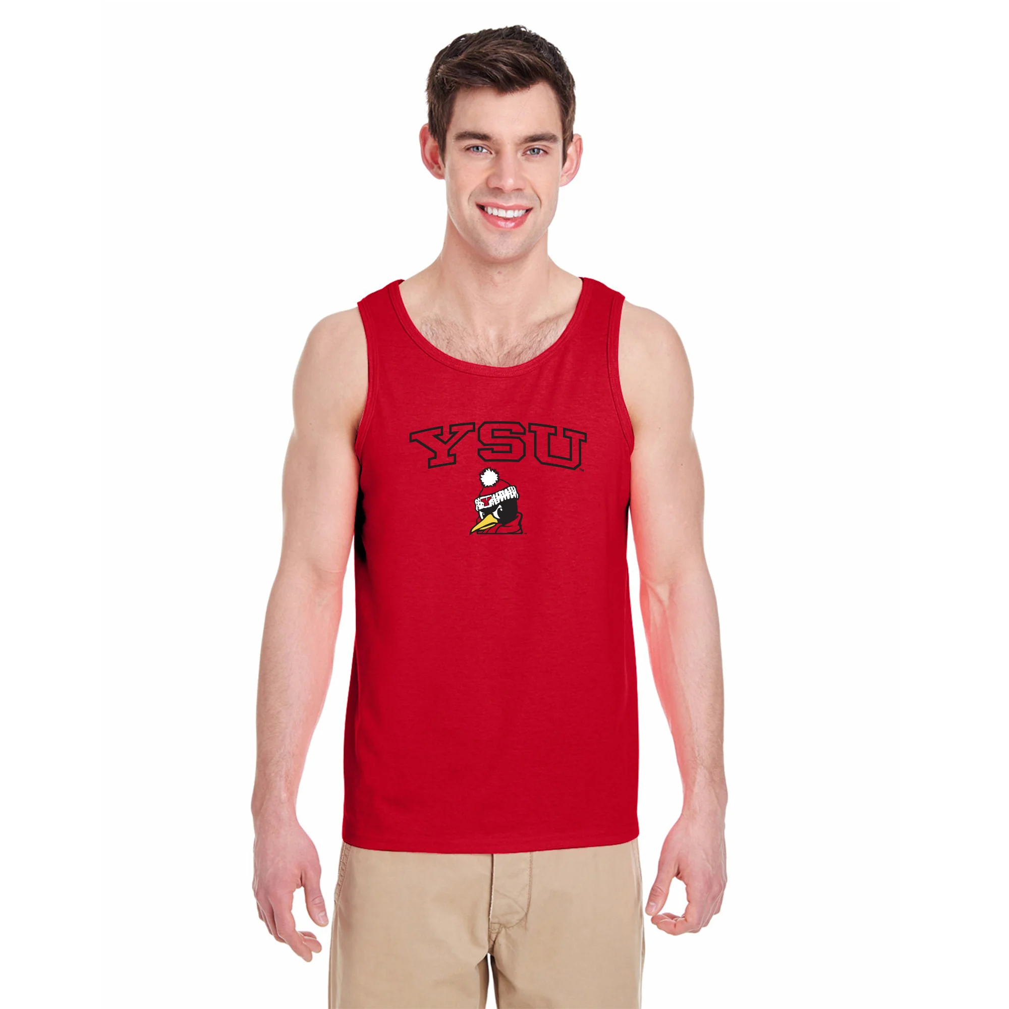 Youngstown Penguins Arch Logo Tank Top - Red - Image 3
