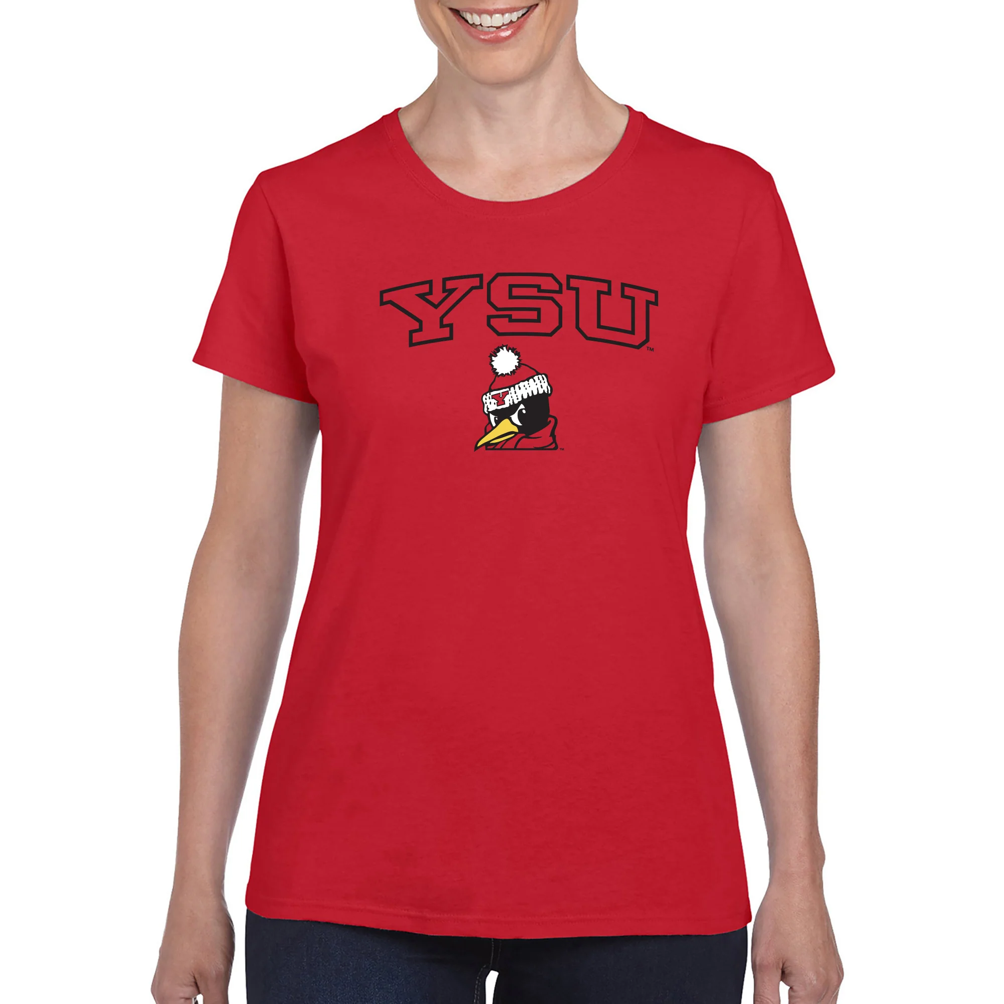 Youngstown Penguins Arch Logo Women's T-Shirt - Image 6
