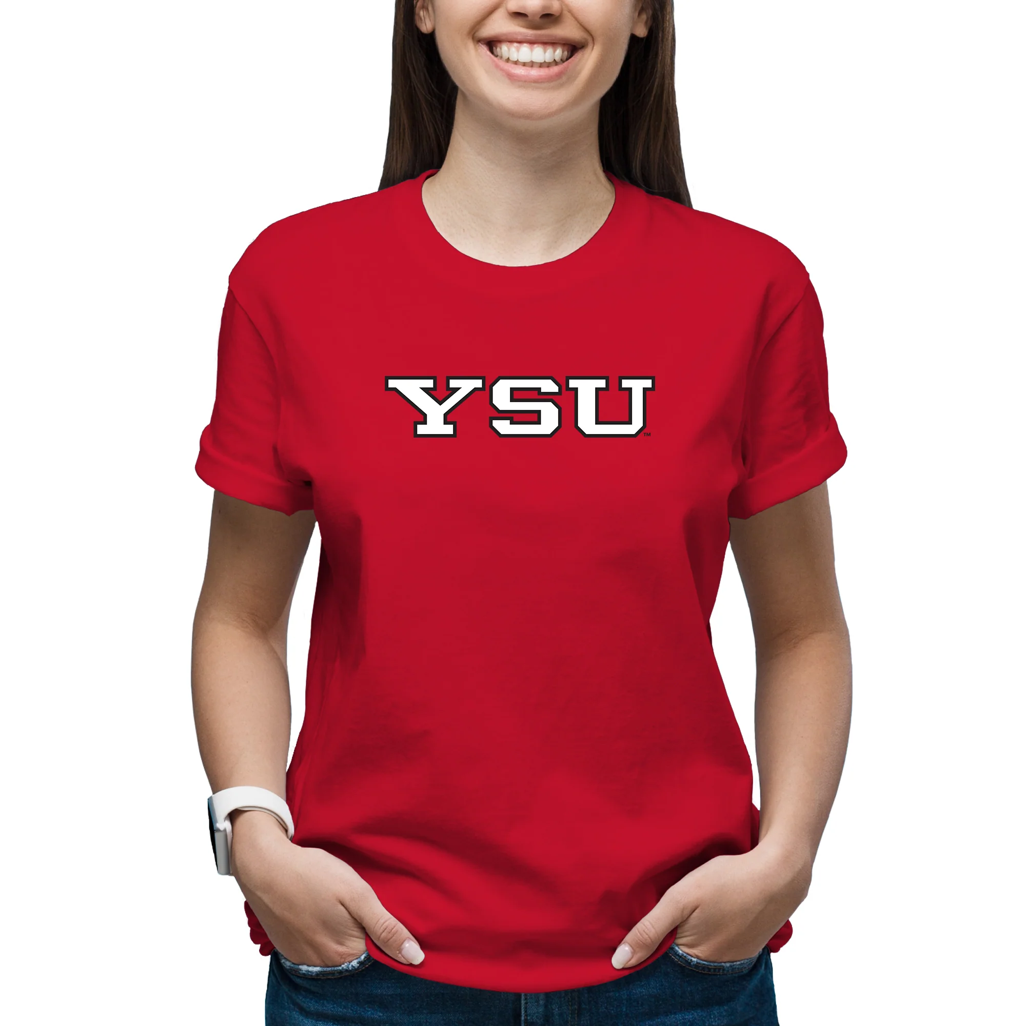 Youngstown Penguins Basic Block T-Shirt - Red - Image 4
