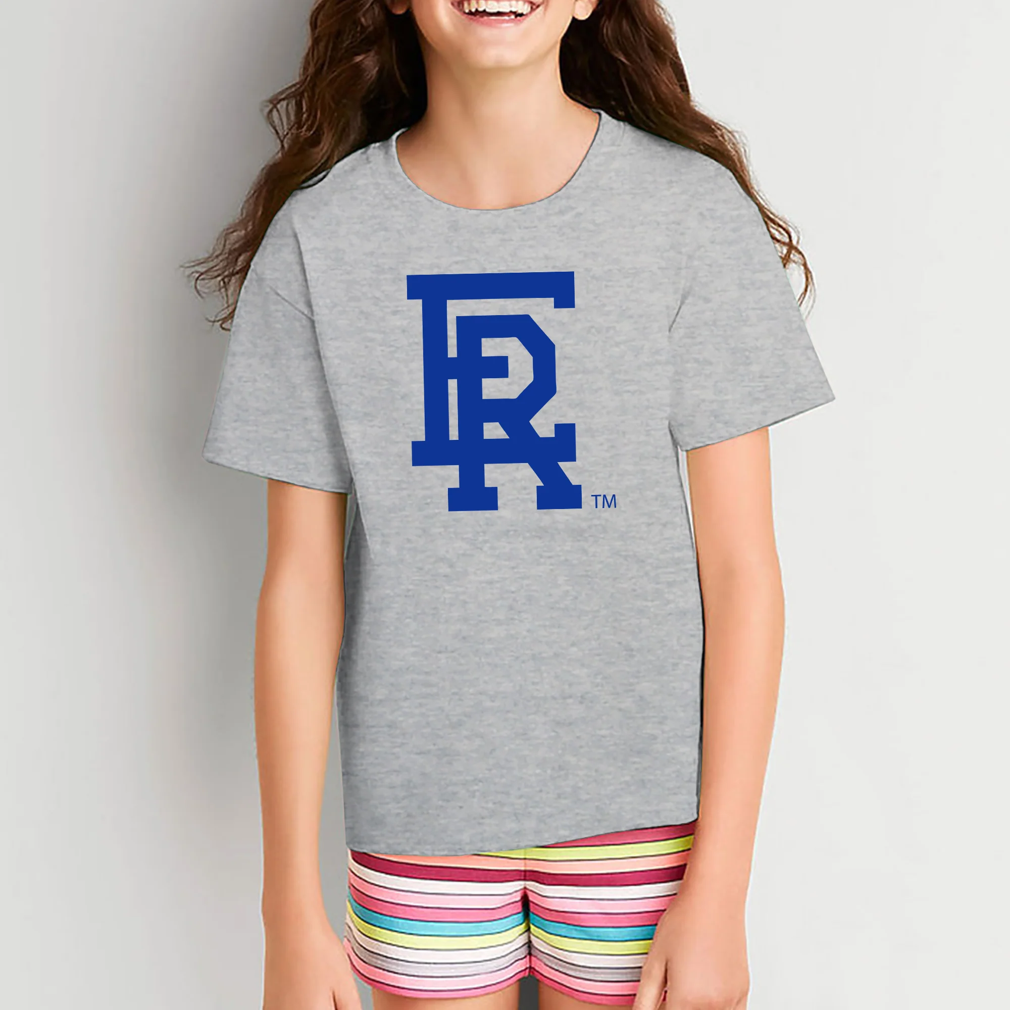 Embry-Riddle Aeronautical University Eagles Daytona Primary Logo Youth T Shirt - Sport Grey - Image 5